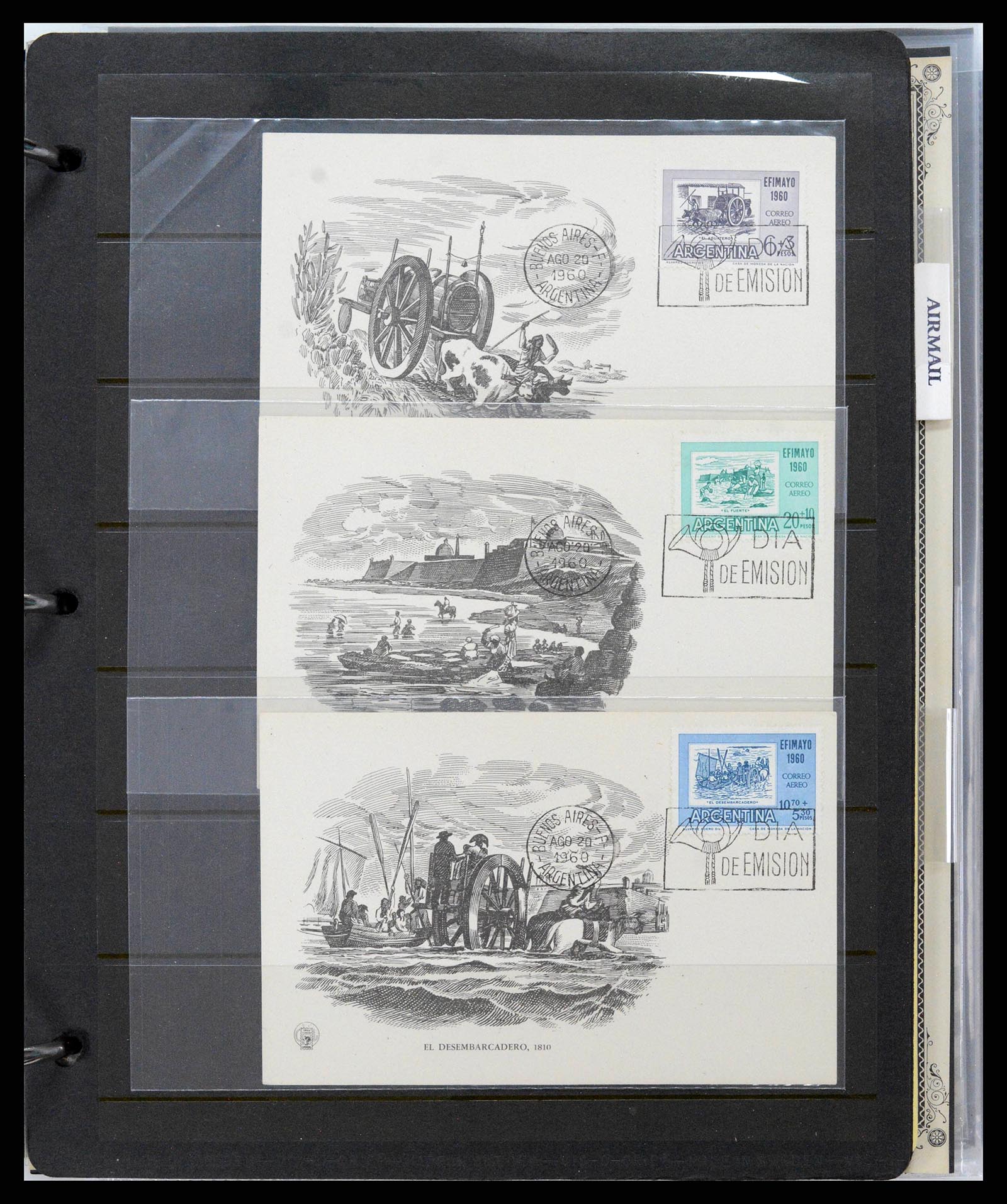 37745 0033 - Stamp collection 37745 Argentina covers 1851-1986.