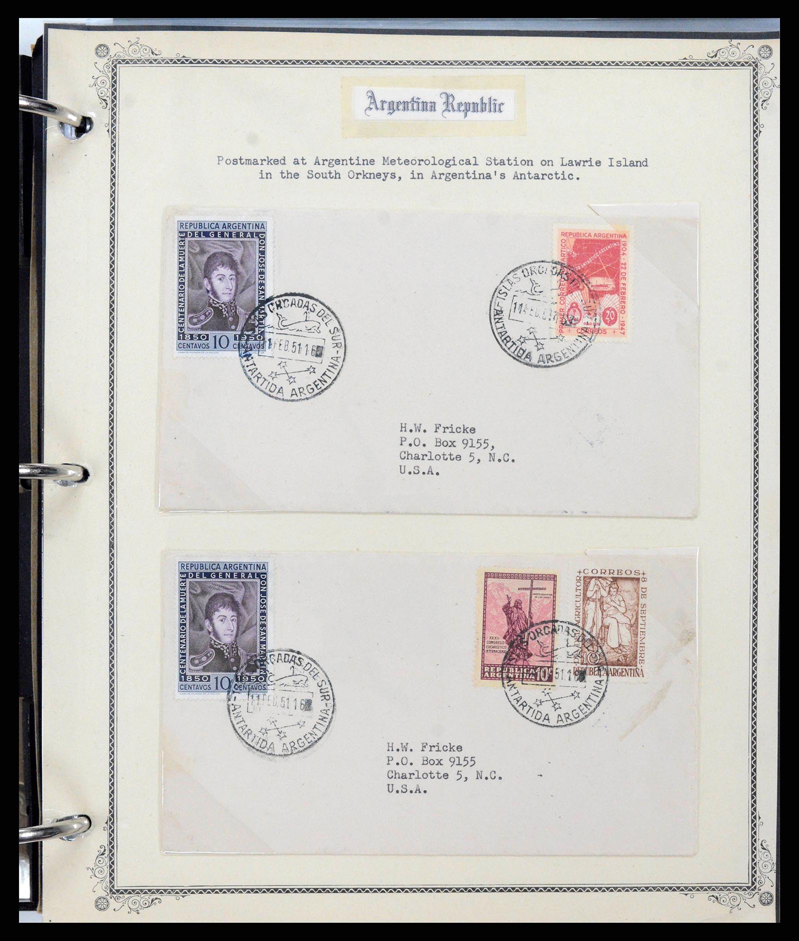 37745 0038 - Stamp collection 37745 Argentina covers 1851-1986.