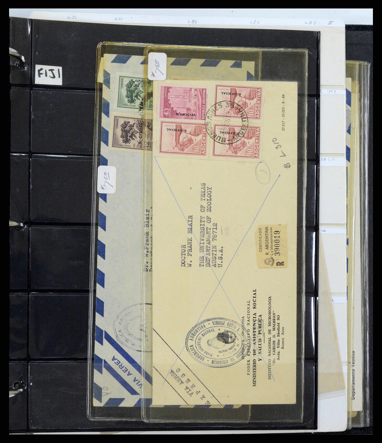 37745 0072 - Stamp collection 37745 Argentina covers 1851-1986.