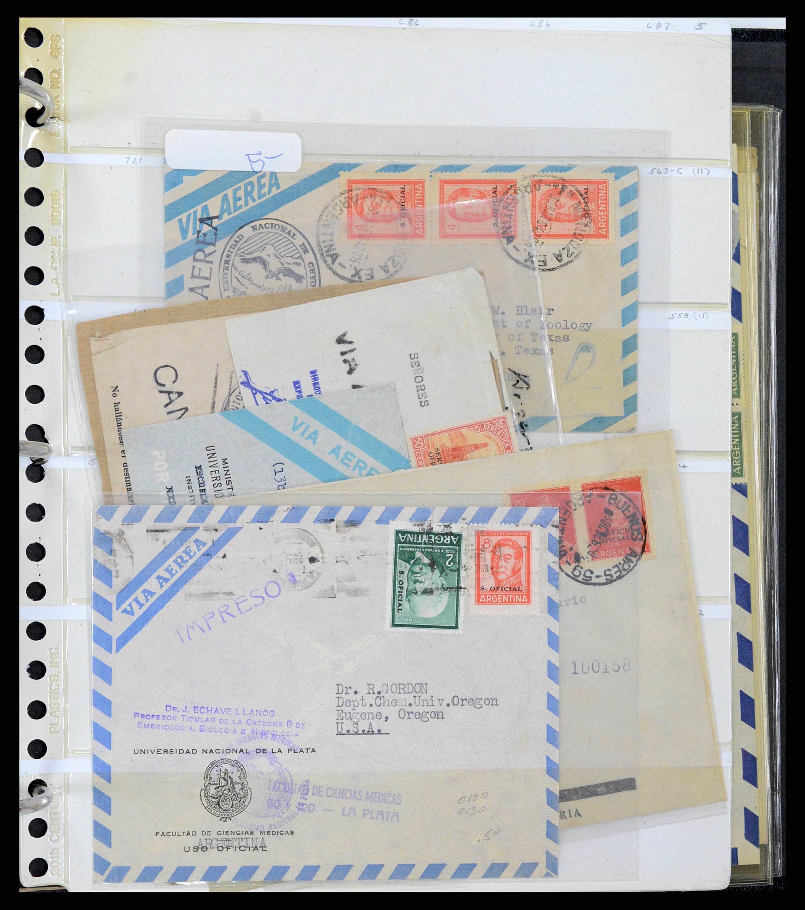 37745 0074 - Stamp collection 37745 Argentina covers 1851-1986.