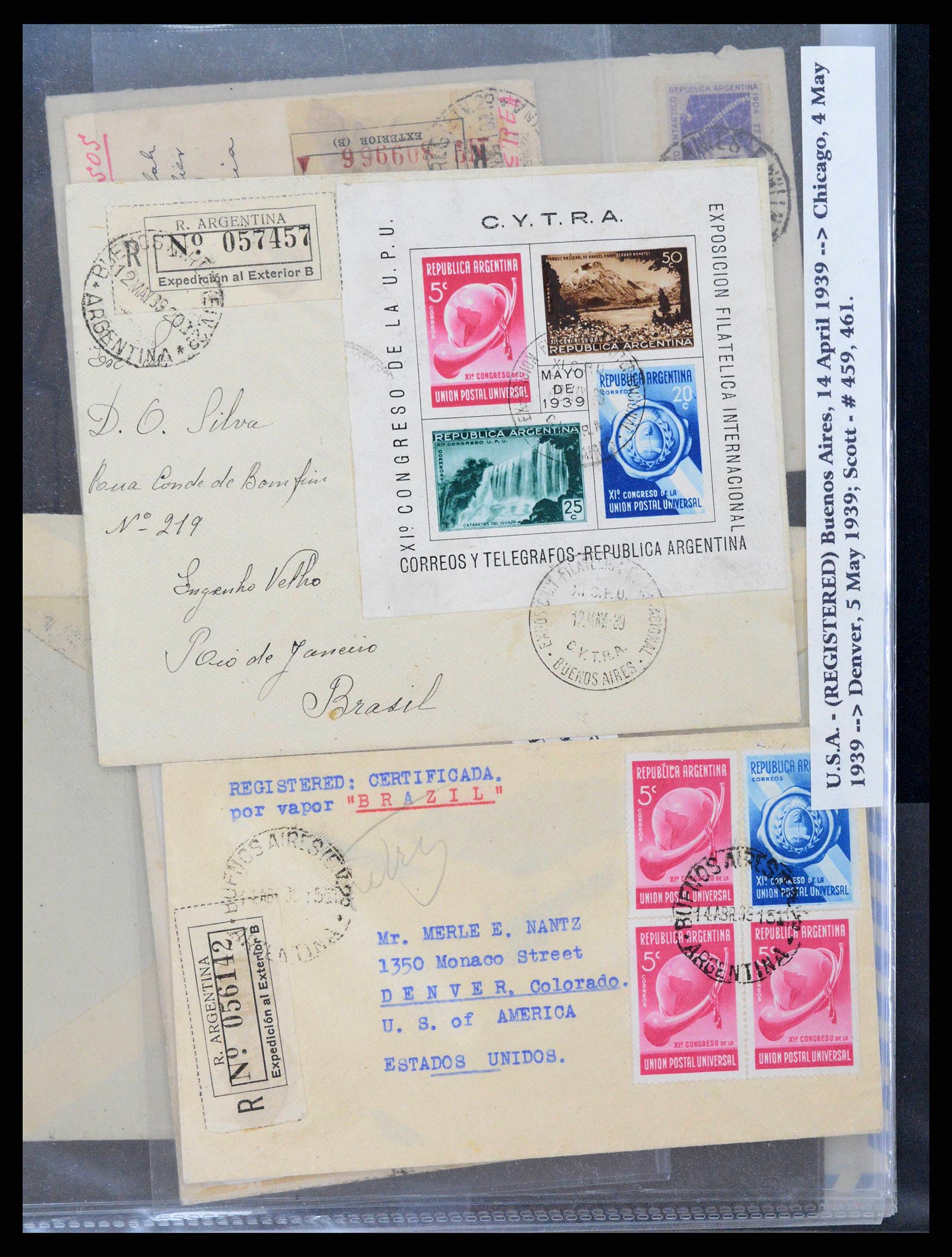37745 0082 - Stamp collection 37745 Argentina covers 1851-1986.