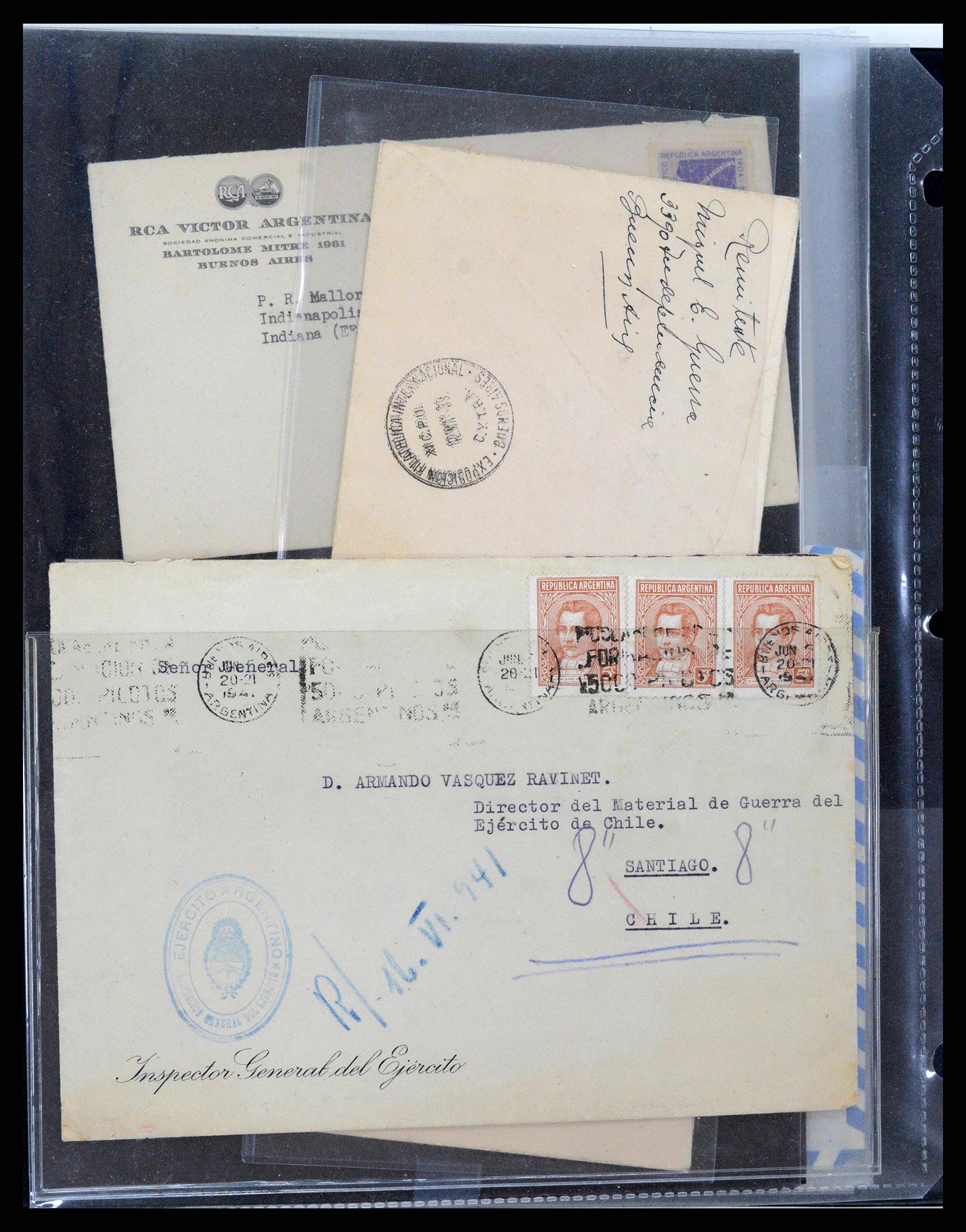37745 0085 - Stamp collection 37745 Argentina covers 1851-1986.