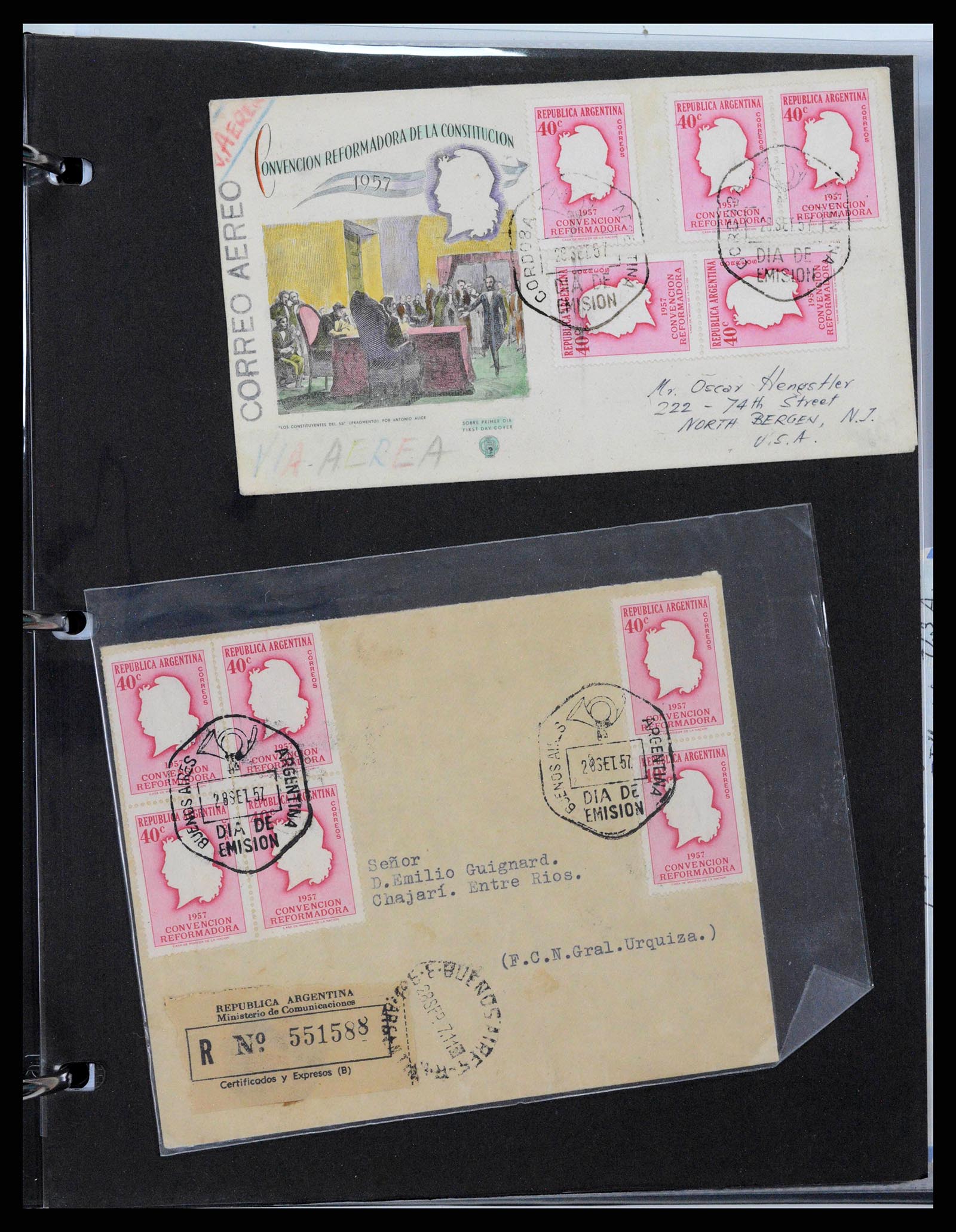37745 0088 - Stamp collection 37745 Argentina covers 1851-1986.
