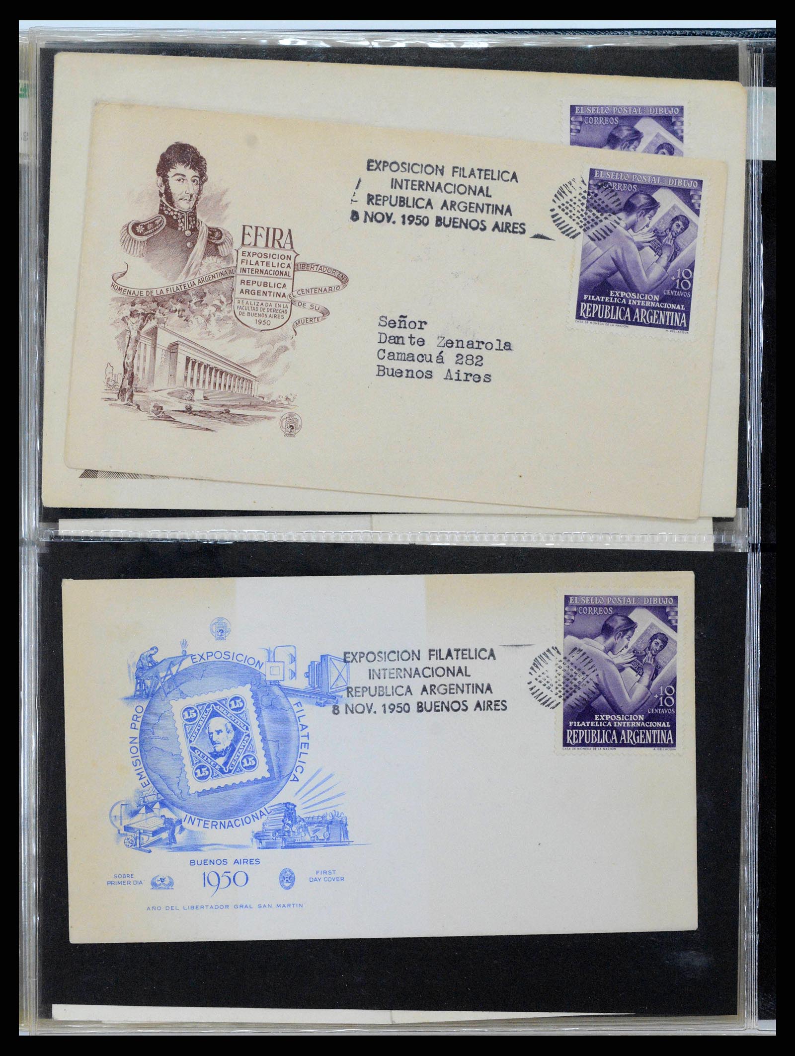 37745 0183 - Stamp collection 37745 Argentina covers 1851-1986.