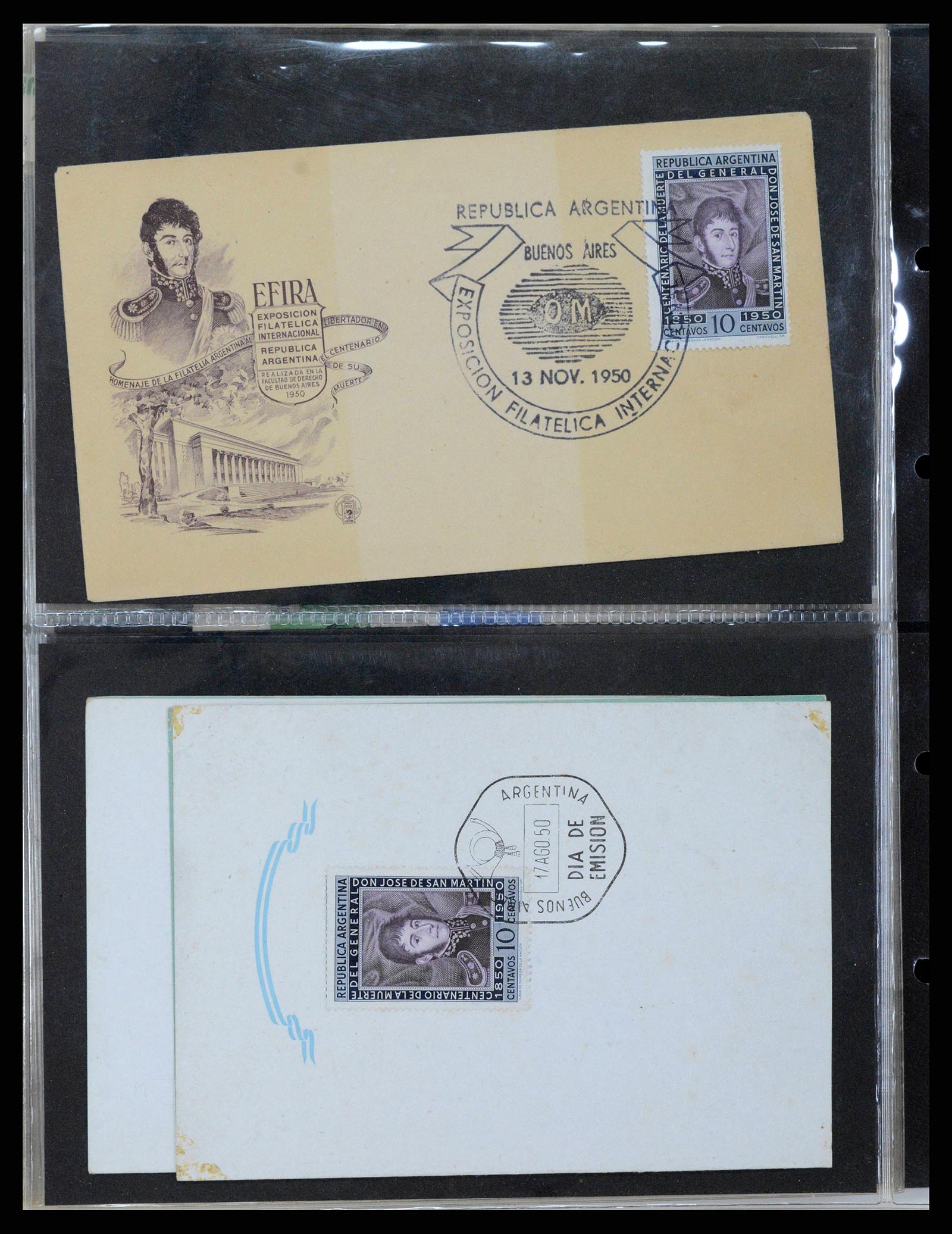 37745 0185 - Stamp collection 37745 Argentina covers 1851-1986.