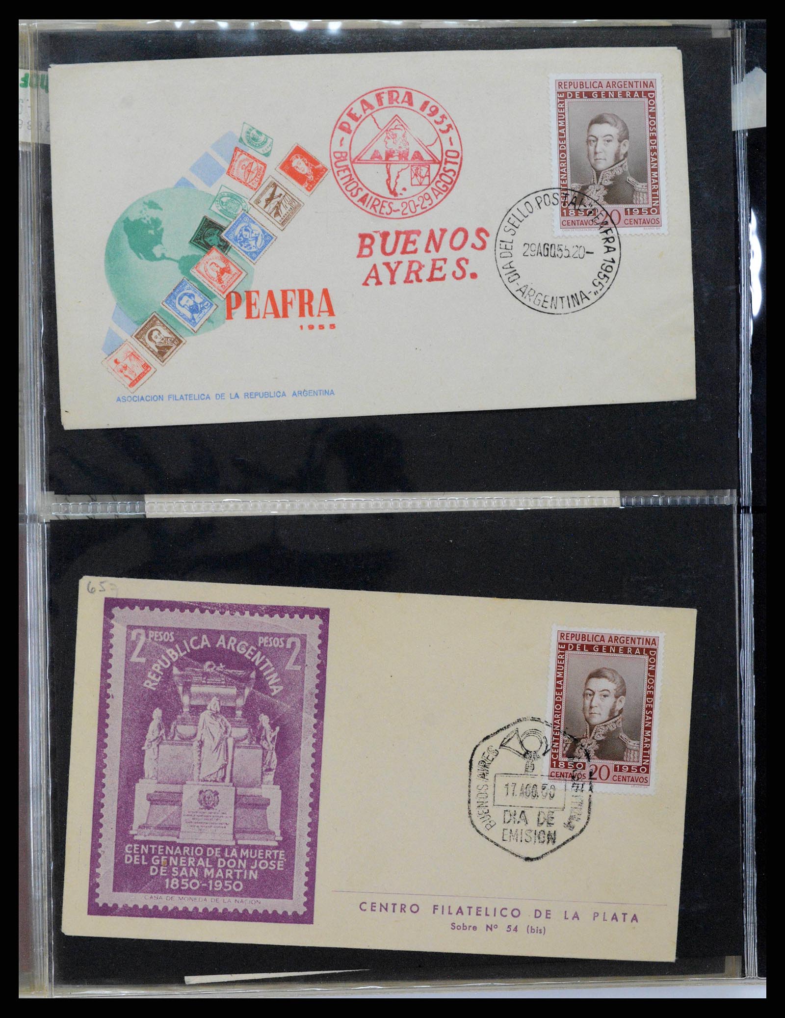 37745 0191 - Stamp collection 37745 Argentina covers 1851-1986.