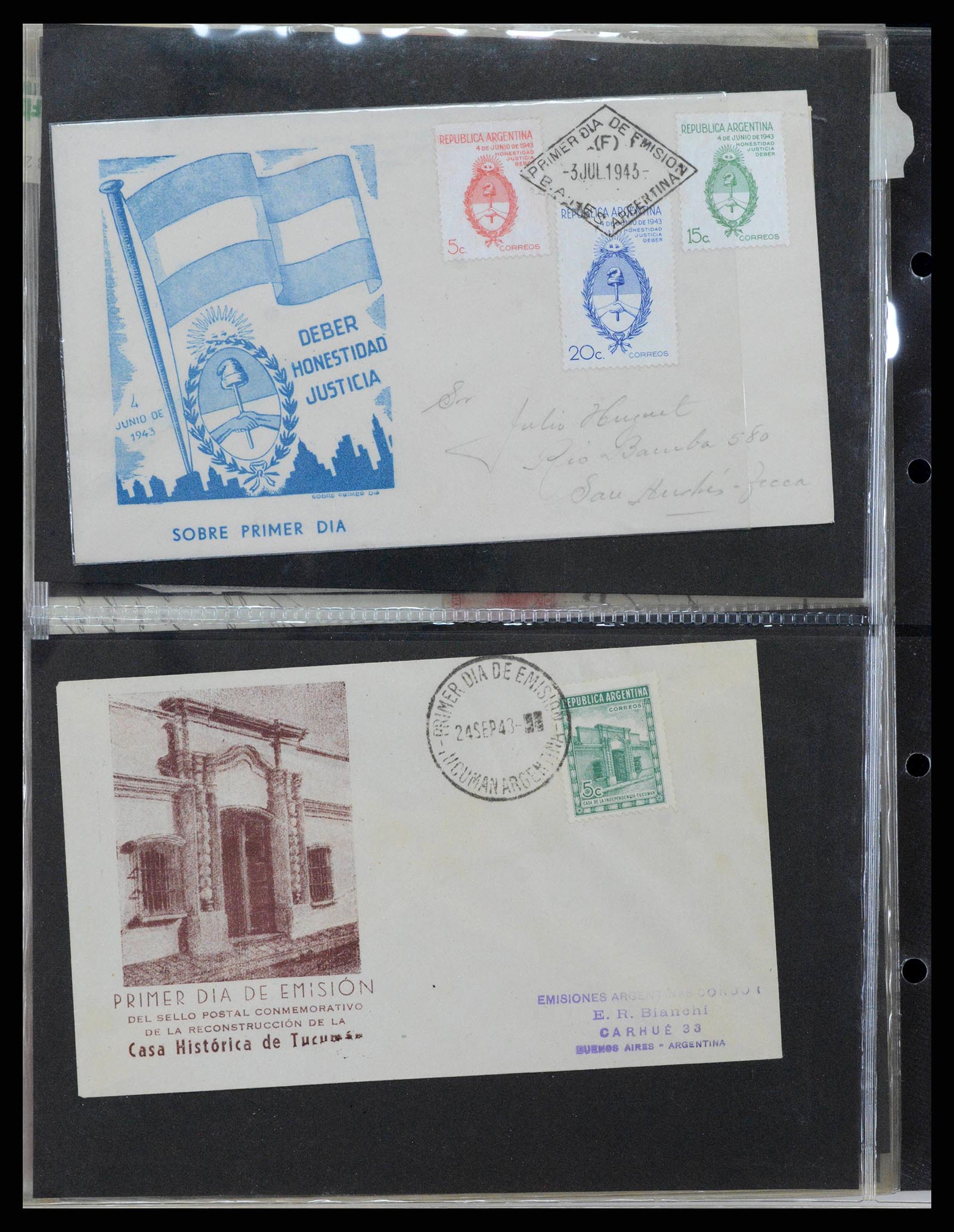 37745 0193 - Stamp collection 37745 Argentina covers 1851-1986.