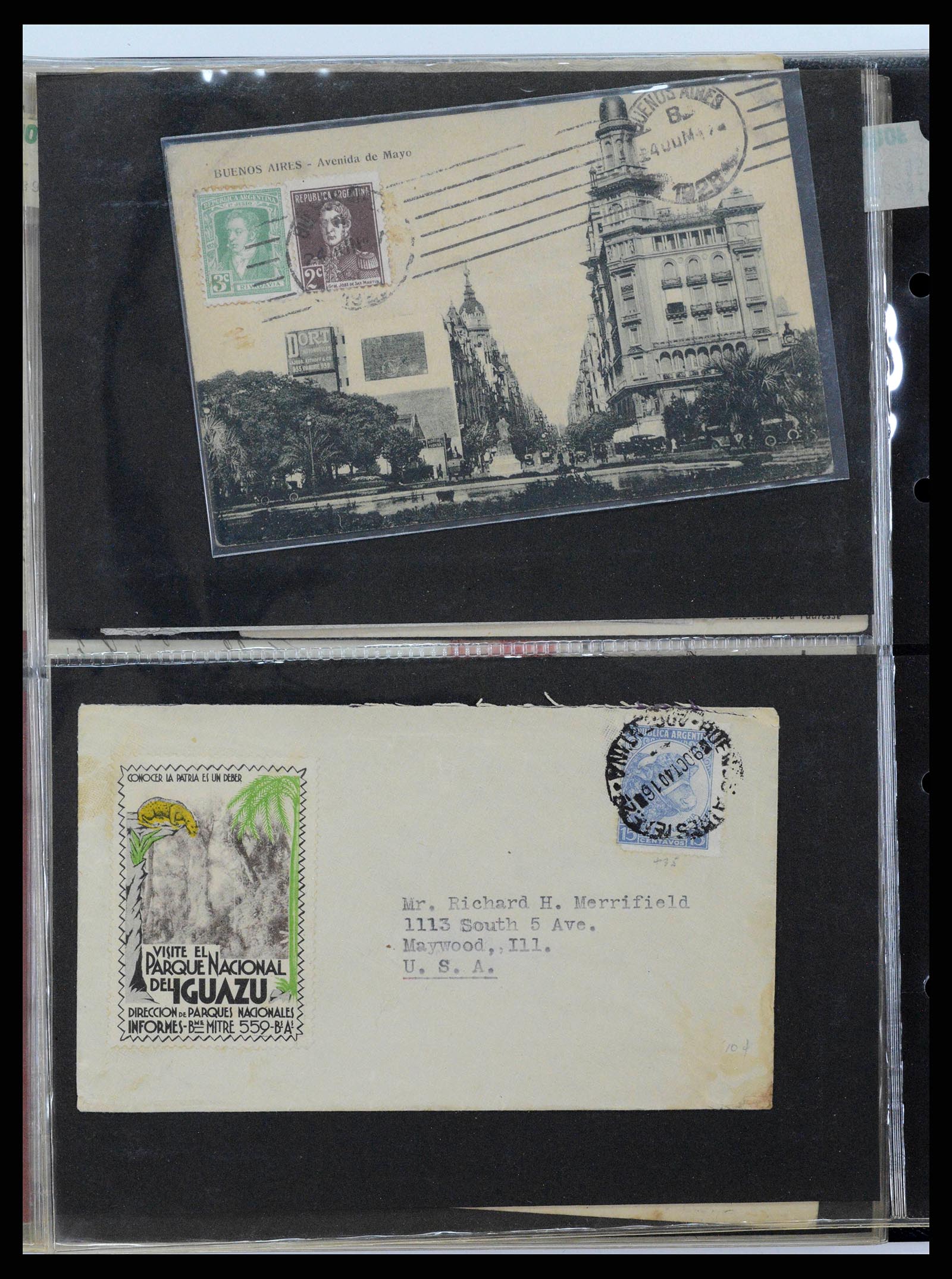 37745 0195 - Stamp collection 37745 Argentina covers 1851-1986.