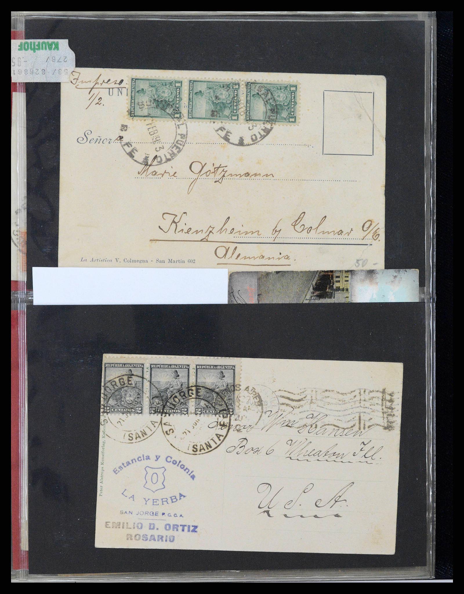 37745 0200 - Stamp collection 37745 Argentina covers 1851-1986.