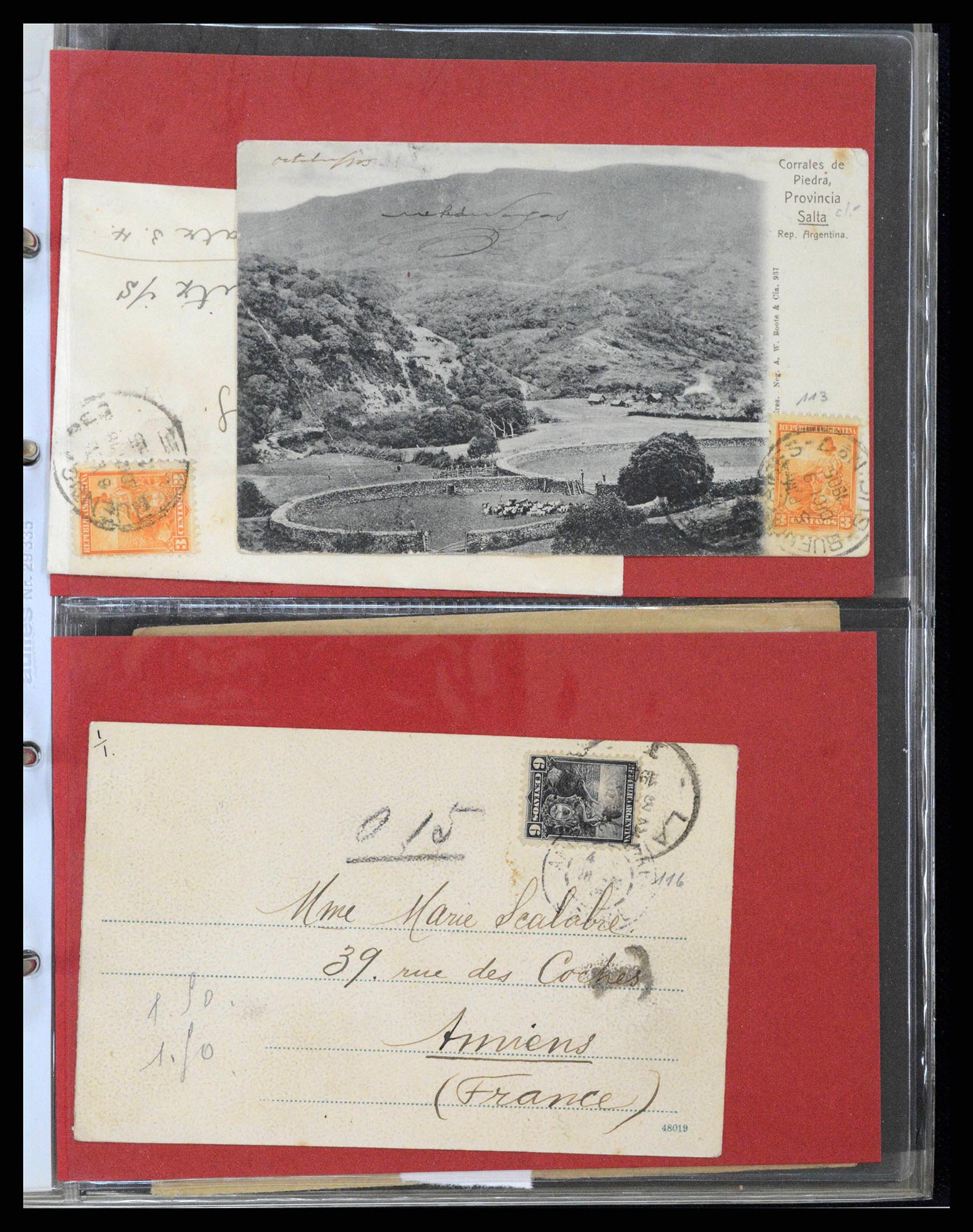37745 0202 - Stamp collection 37745 Argentina covers 1851-1986.