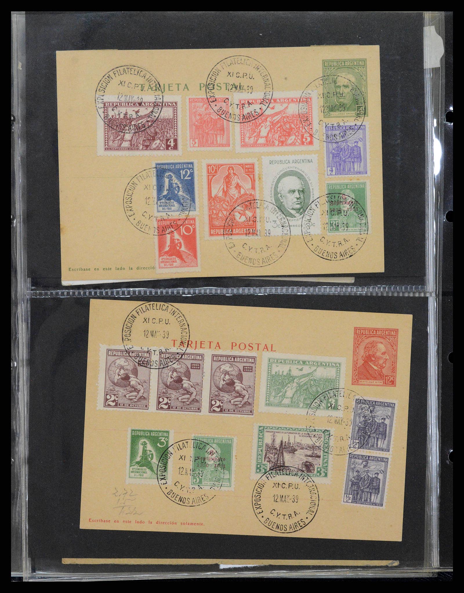 37745 0205 - Stamp collection 37745 Argentina covers 1851-1986.