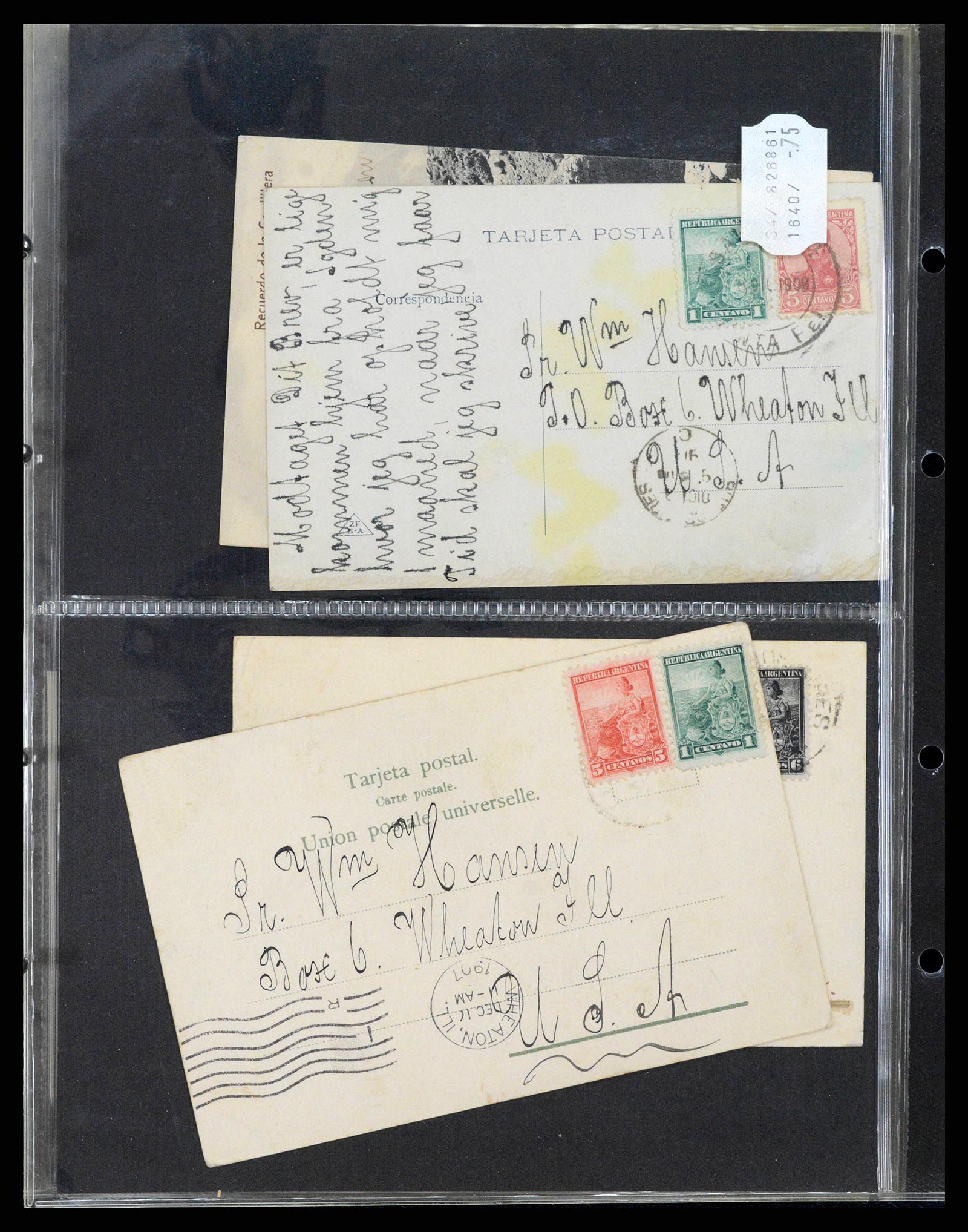 37745 0207 - Stamp collection 37745 Argentina covers 1851-1986.