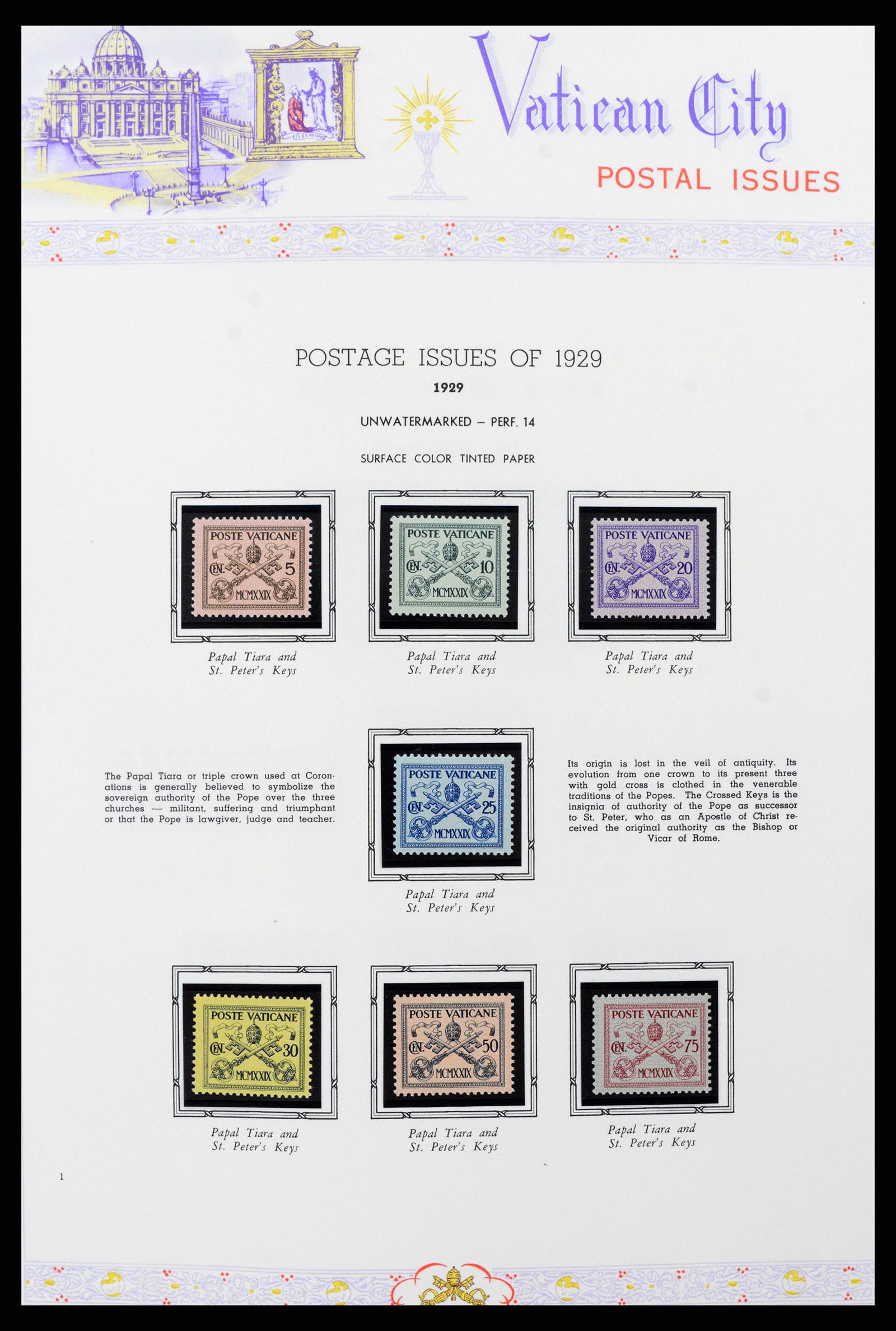 37748 001 - Postzegelverzameling 37748 Vaticaan complete collectie 1929-1999.