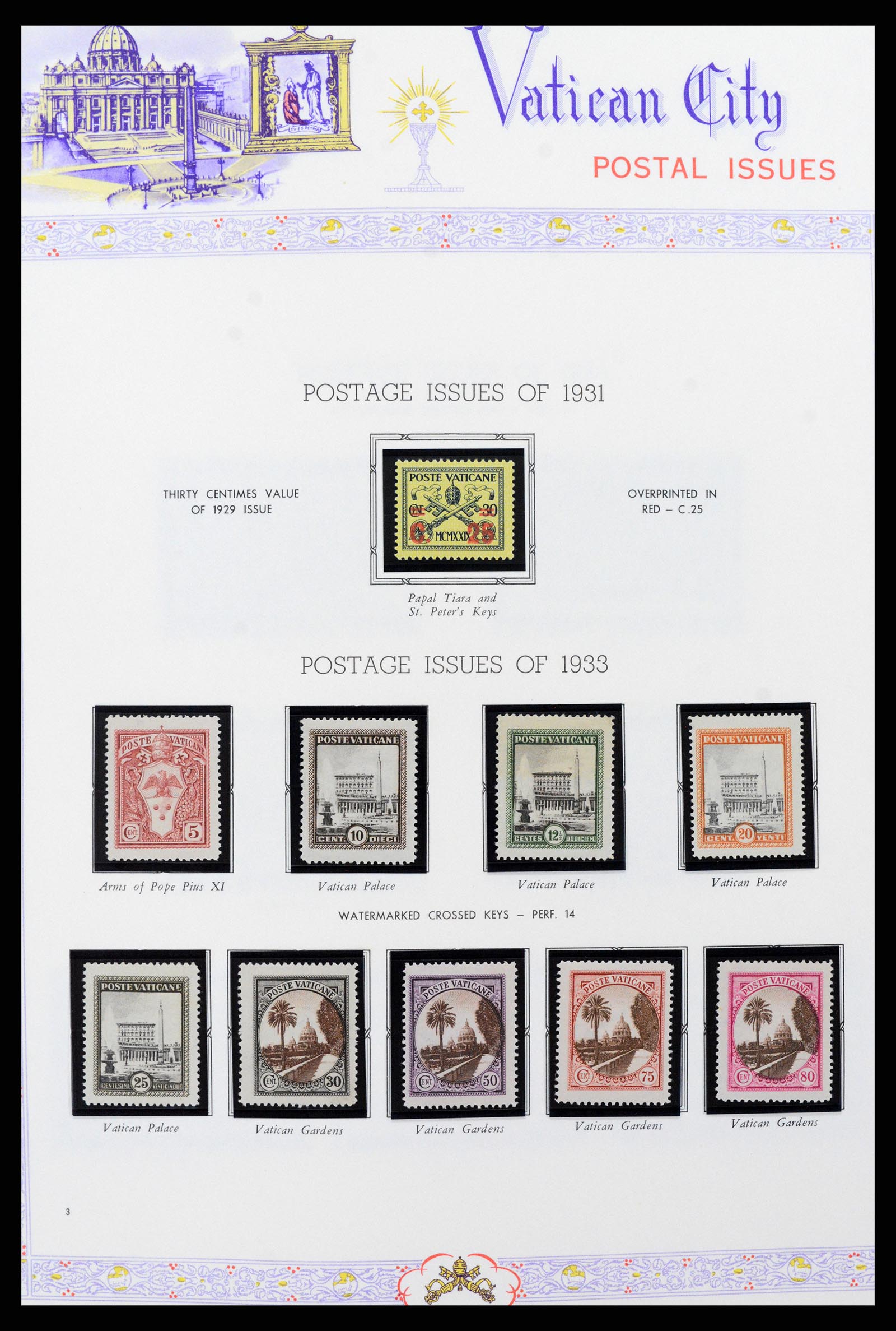 37748 003 - Postzegelverzameling 37748 Vaticaan complete collectie 1929-1999.