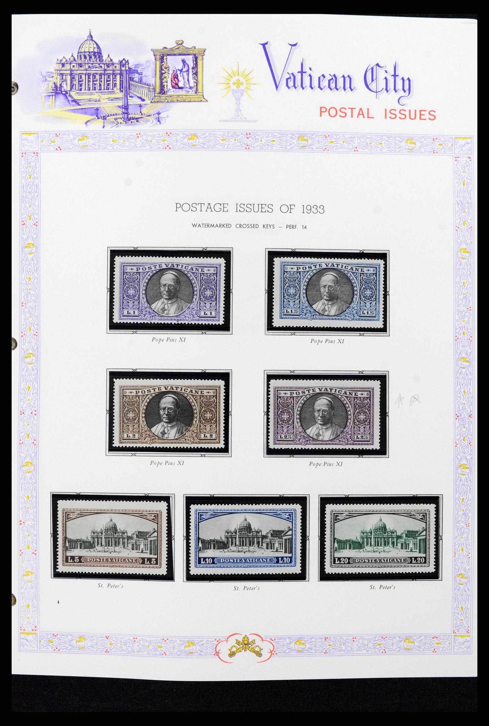 37748 004 - Postzegelverzameling 37748 Vaticaan complete collectie 1929-1999.