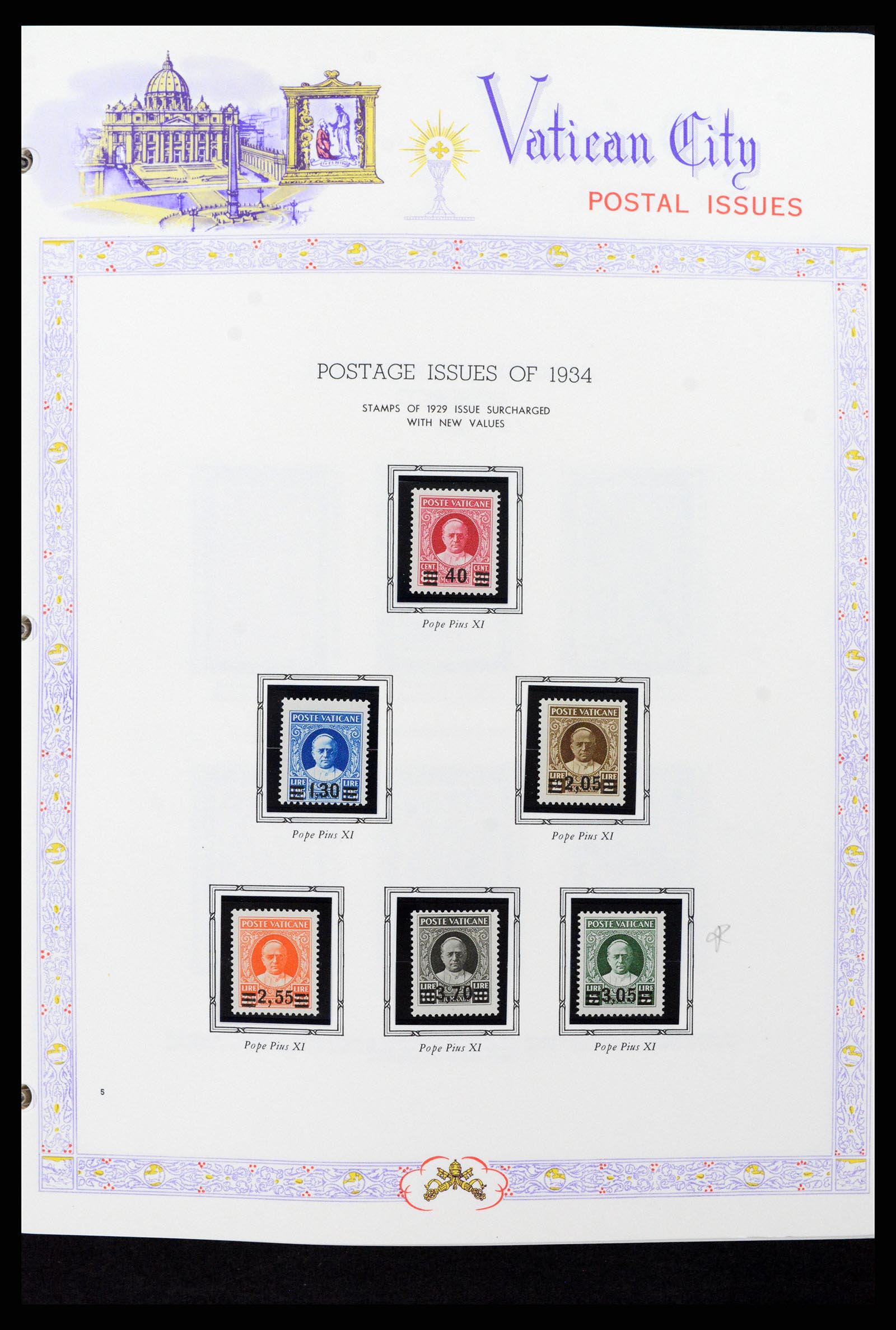 37748 005 - Postzegelverzameling 37748 Vaticaan complete collectie 1929-1999.
