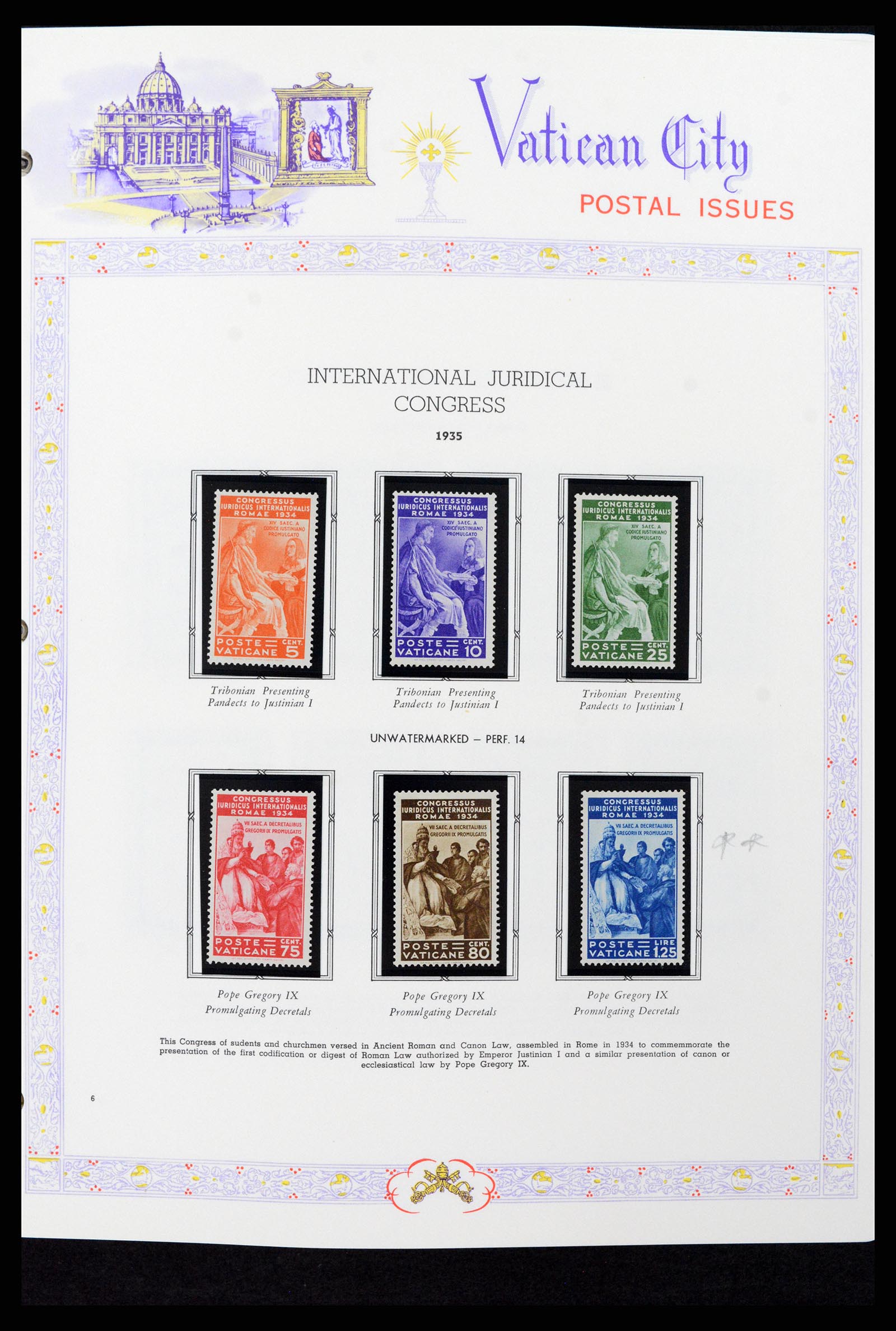 37748 006 - Postzegelverzameling 37748 Vaticaan complete collectie 1929-1999.