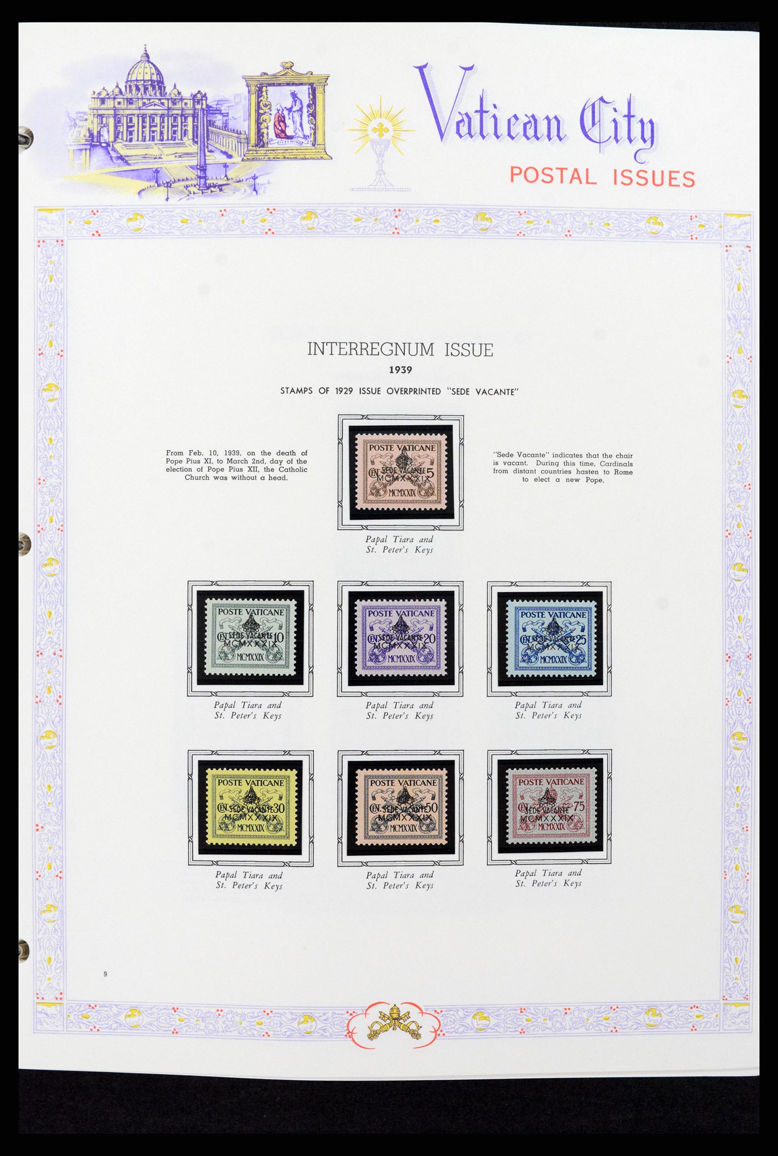 37748 009 - Postzegelverzameling 37748 Vaticaan complete collectie 1929-1999.