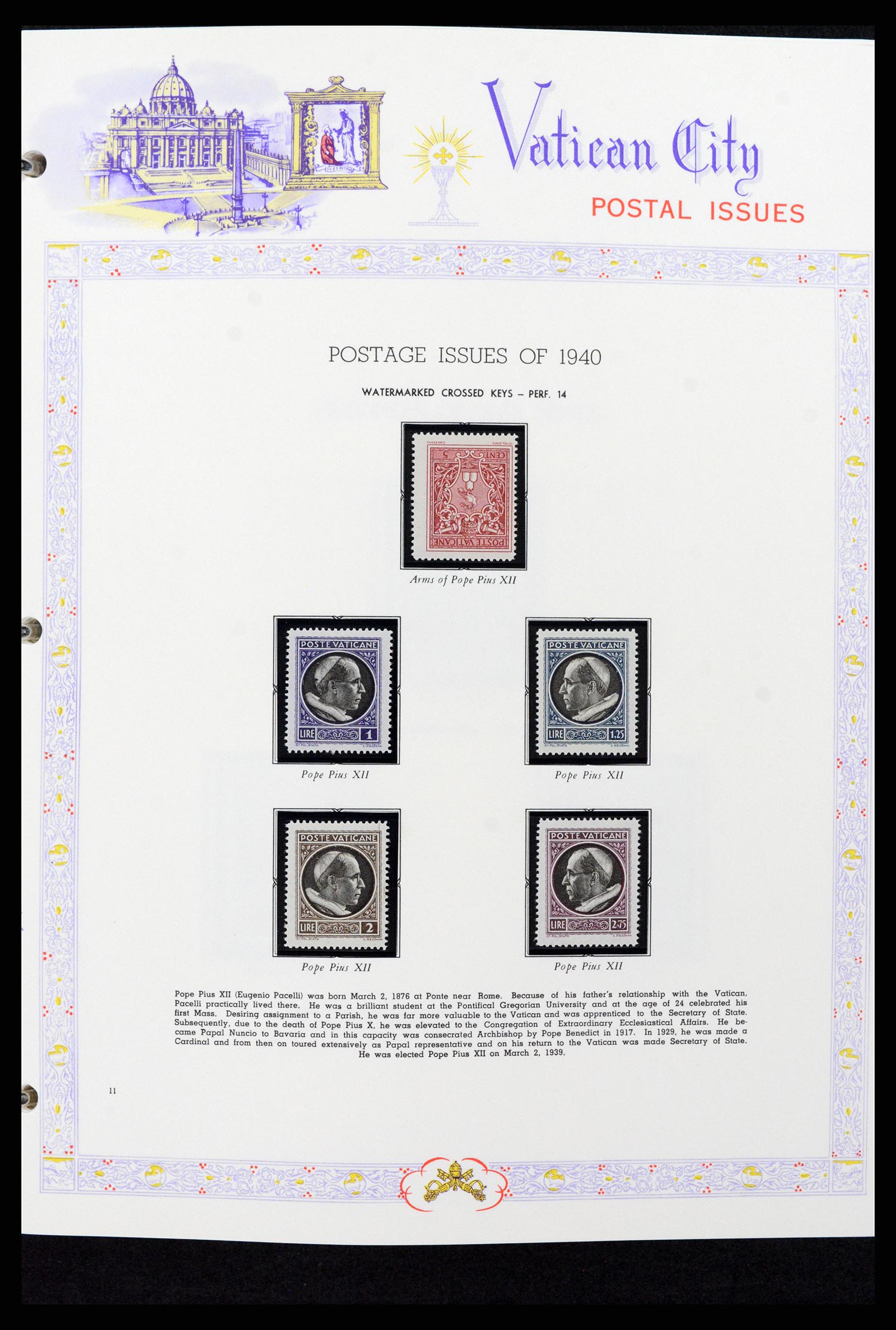 37748 011 - Postzegelverzameling 37748 Vaticaan complete collectie 1929-1999.