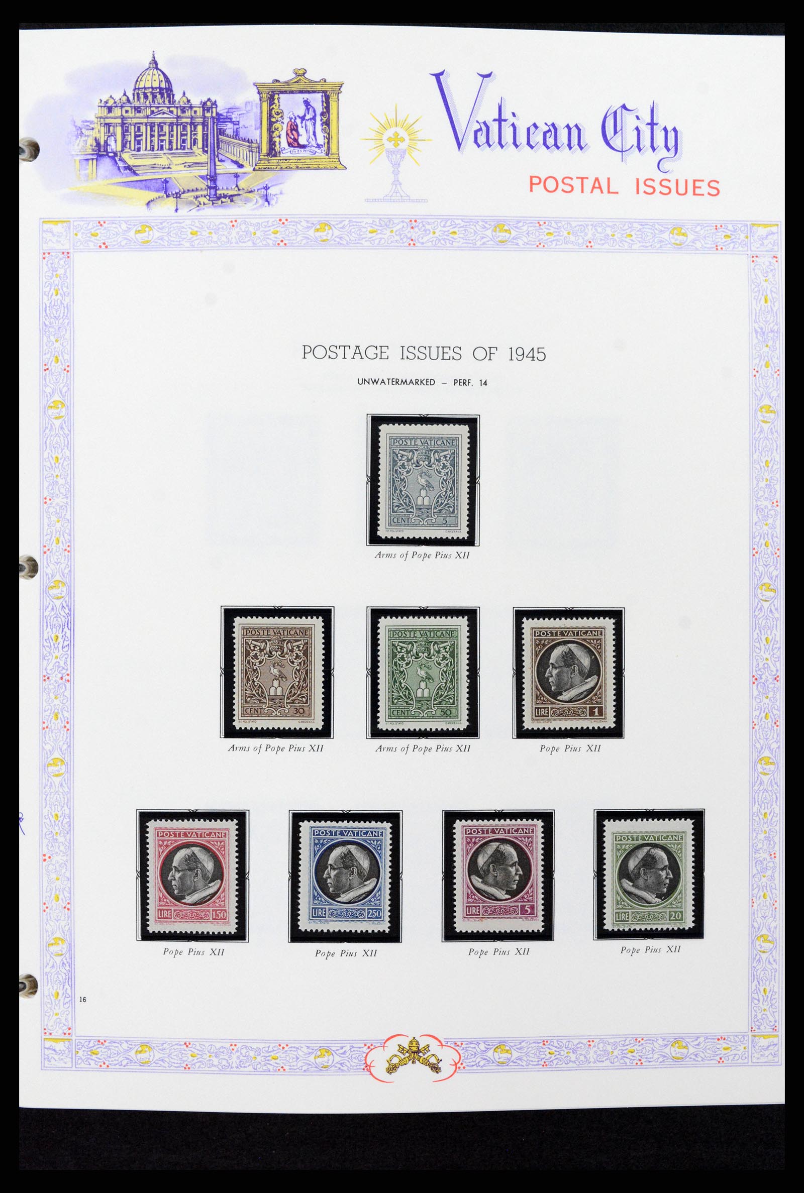 37748 016 - Postzegelverzameling 37748 Vaticaan complete collectie 1929-1999.