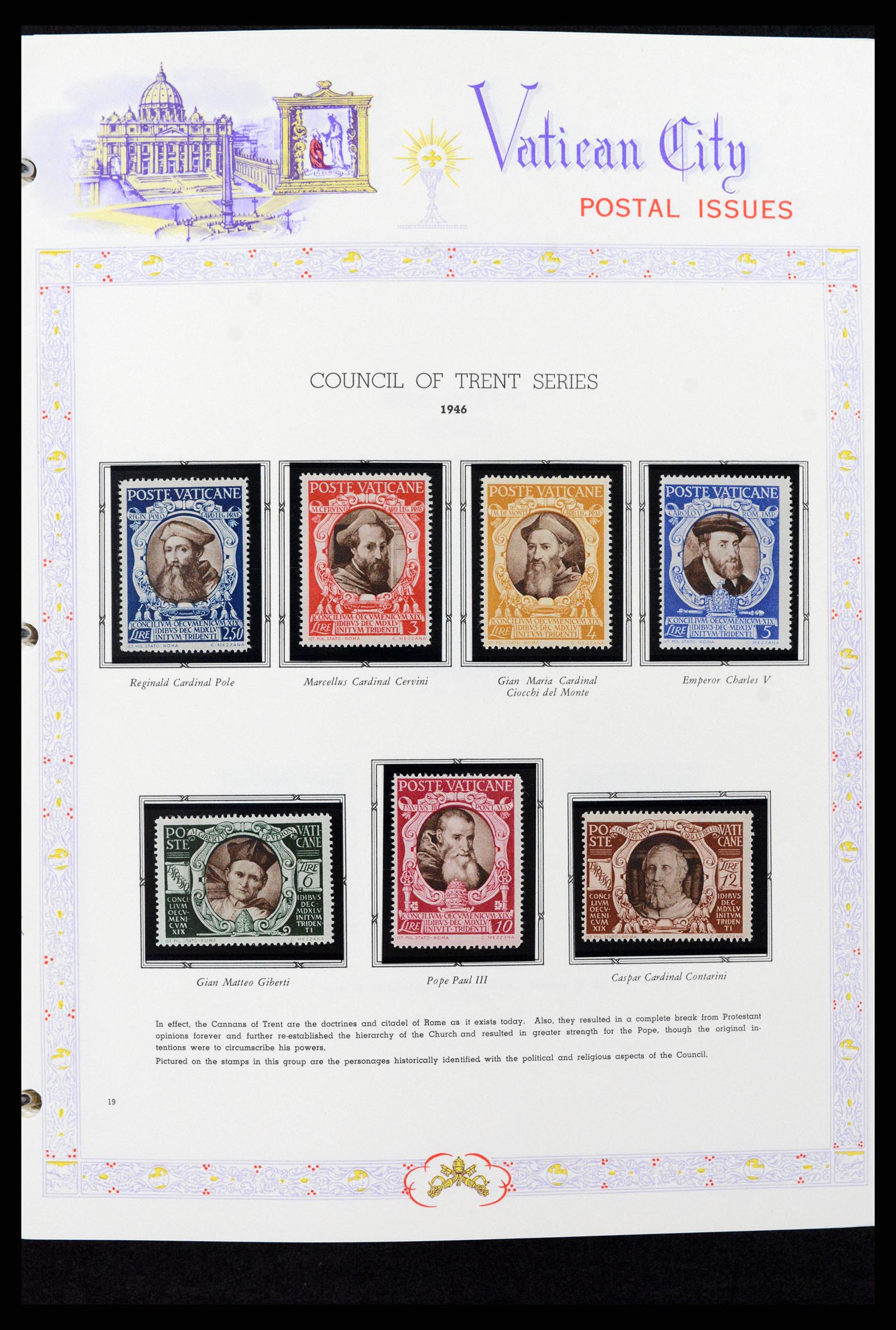 37748 019 - Postzegelverzameling 37748 Vaticaan complete collectie 1929-1999.
