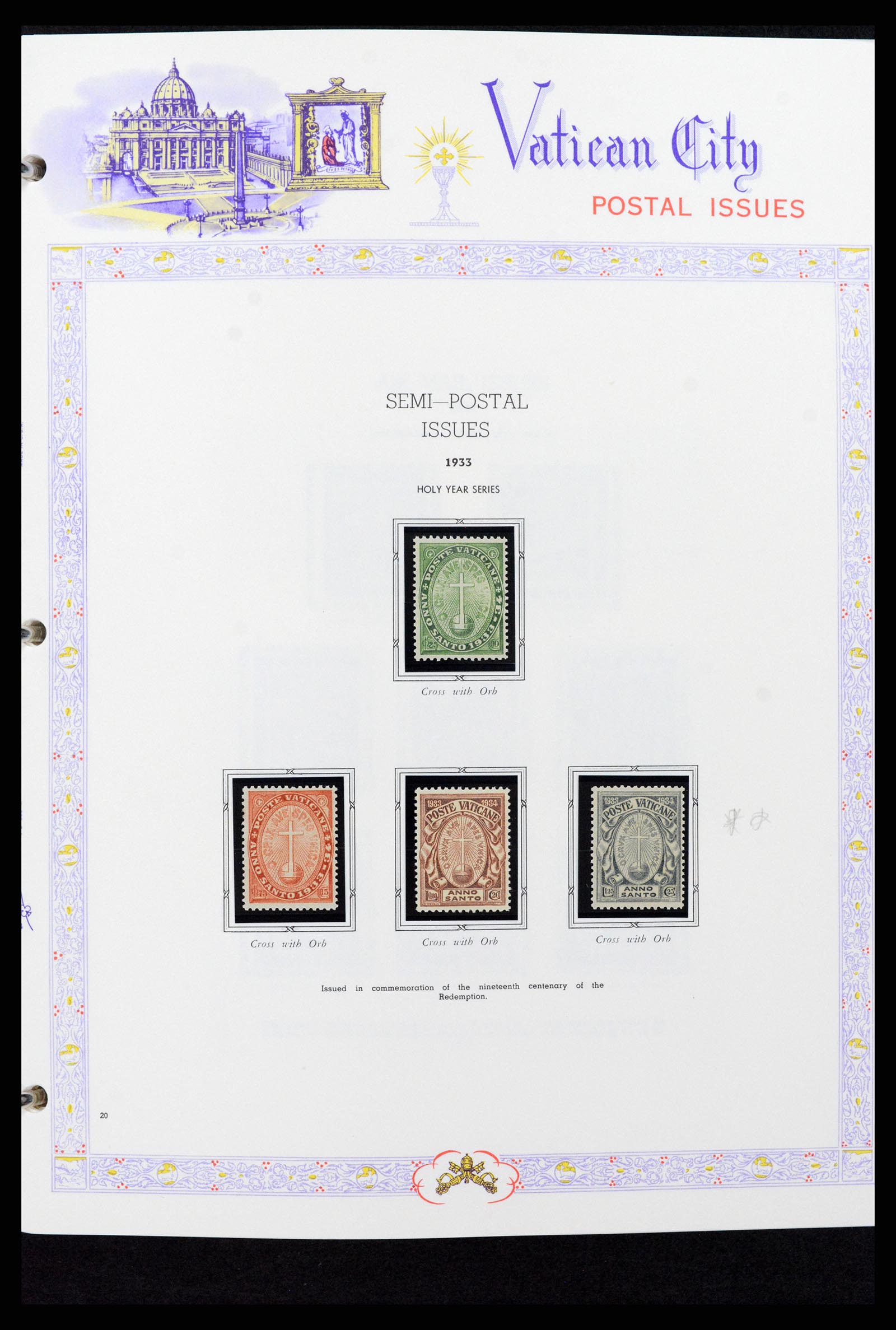 37748 020 - Stamp collection 37748 Vatican complete collection 1929-1999.