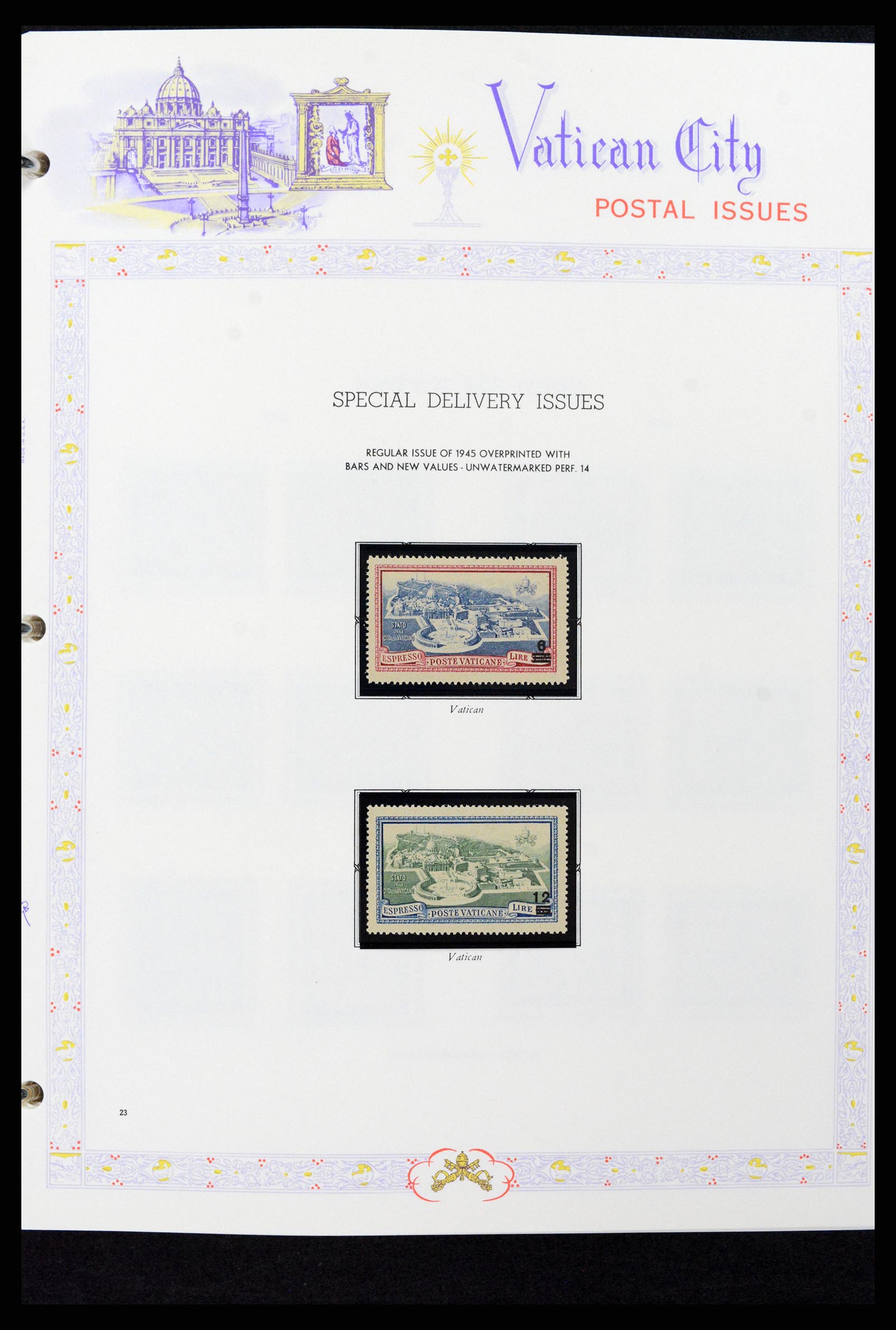 37748 023 - Postzegelverzameling 37748 Vaticaan complete collectie 1929-1999.