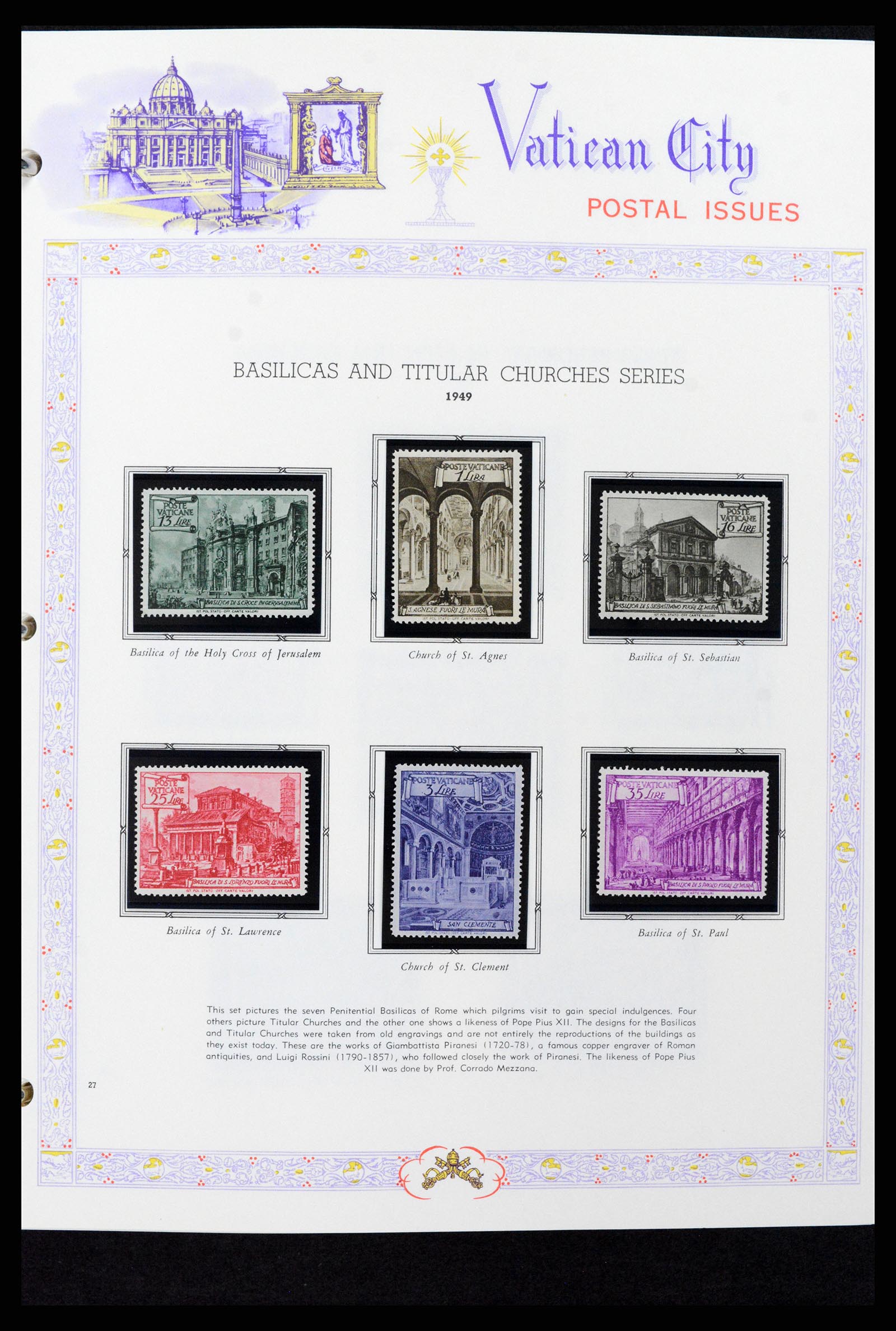 37748 027 - Postzegelverzameling 37748 Vaticaan complete collectie 1929-1999.
