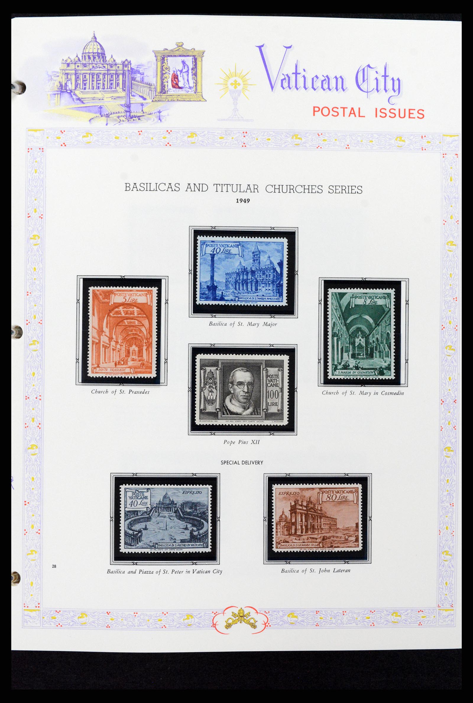 37748 028 - Postzegelverzameling 37748 Vaticaan complete collectie 1929-1999.