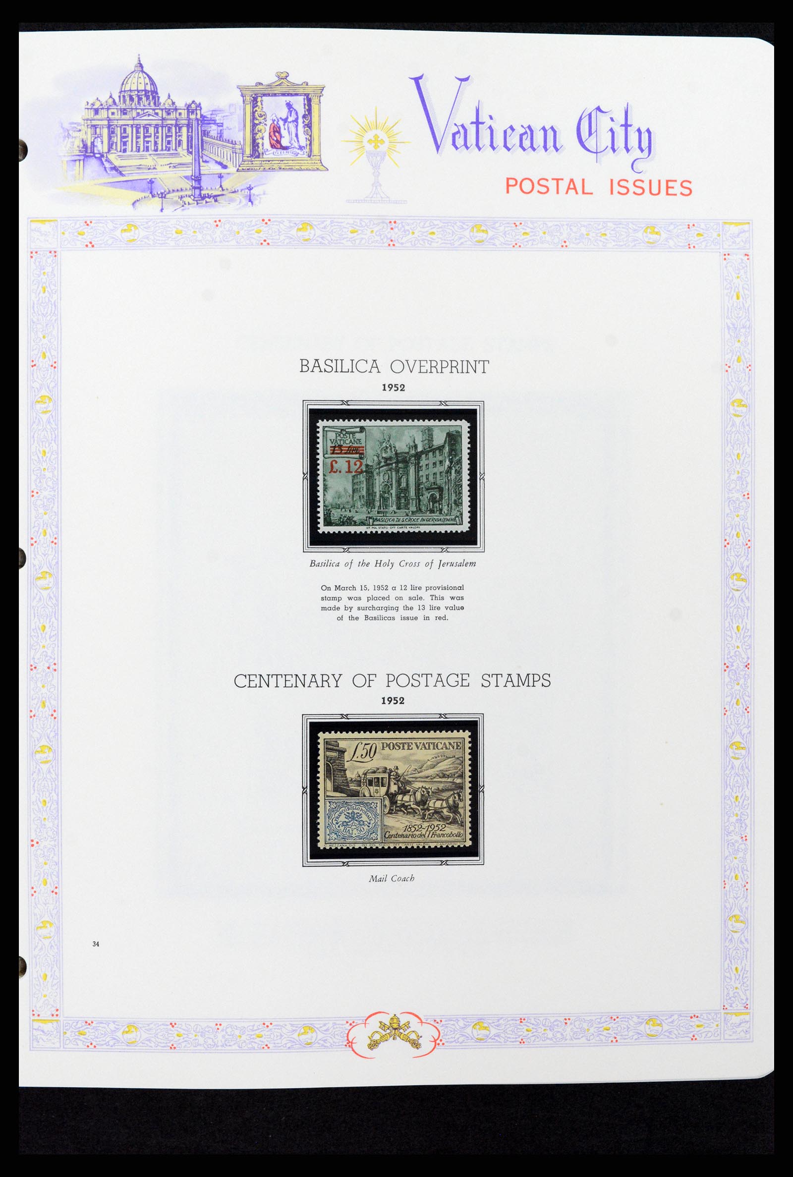 37748 034 - Postzegelverzameling 37748 Vaticaan complete collectie 1929-1999.