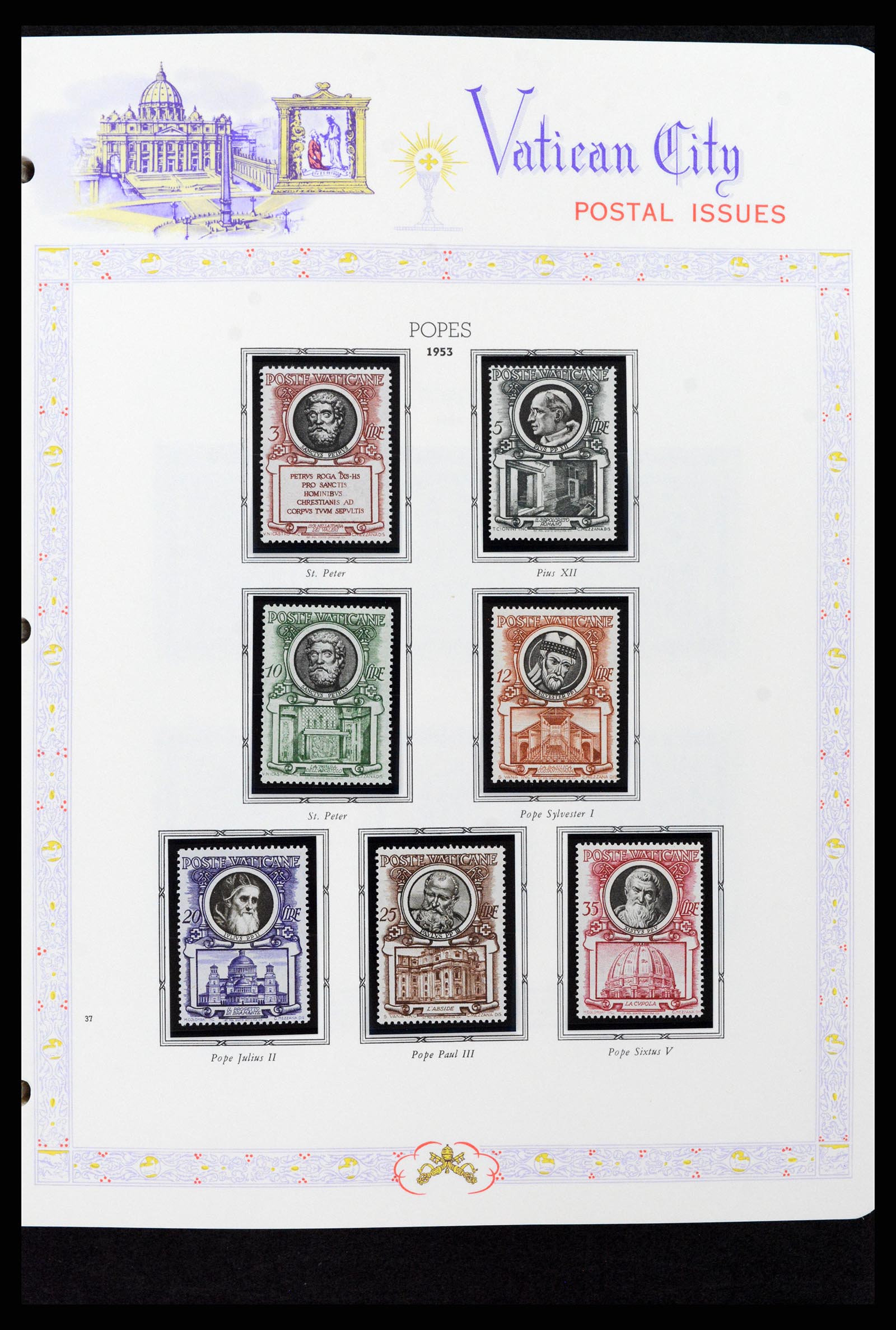 37748 037 - Postzegelverzameling 37748 Vaticaan complete collectie 1929-1999.