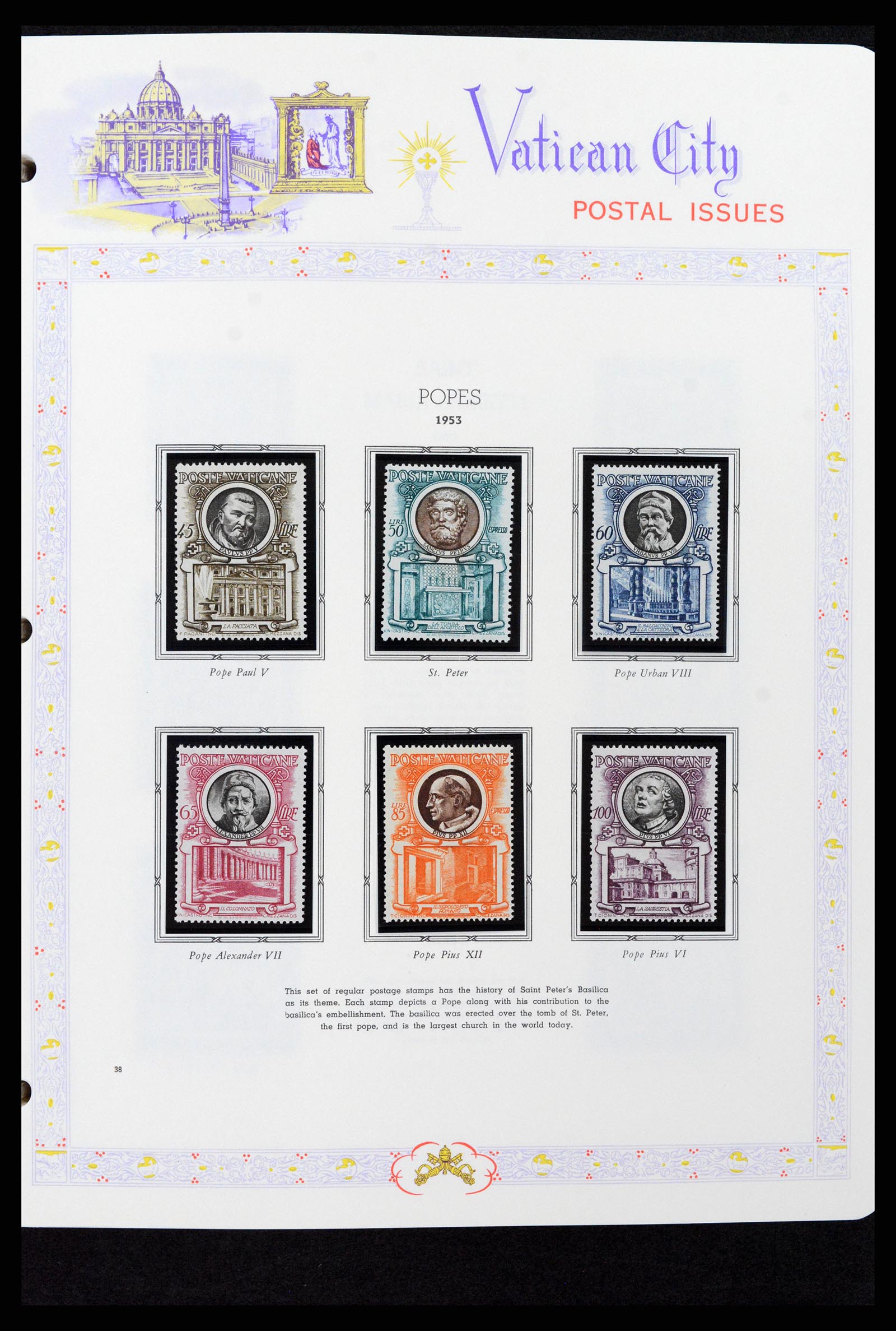 37748 038 - Postzegelverzameling 37748 Vaticaan complete collectie 1929-1999.