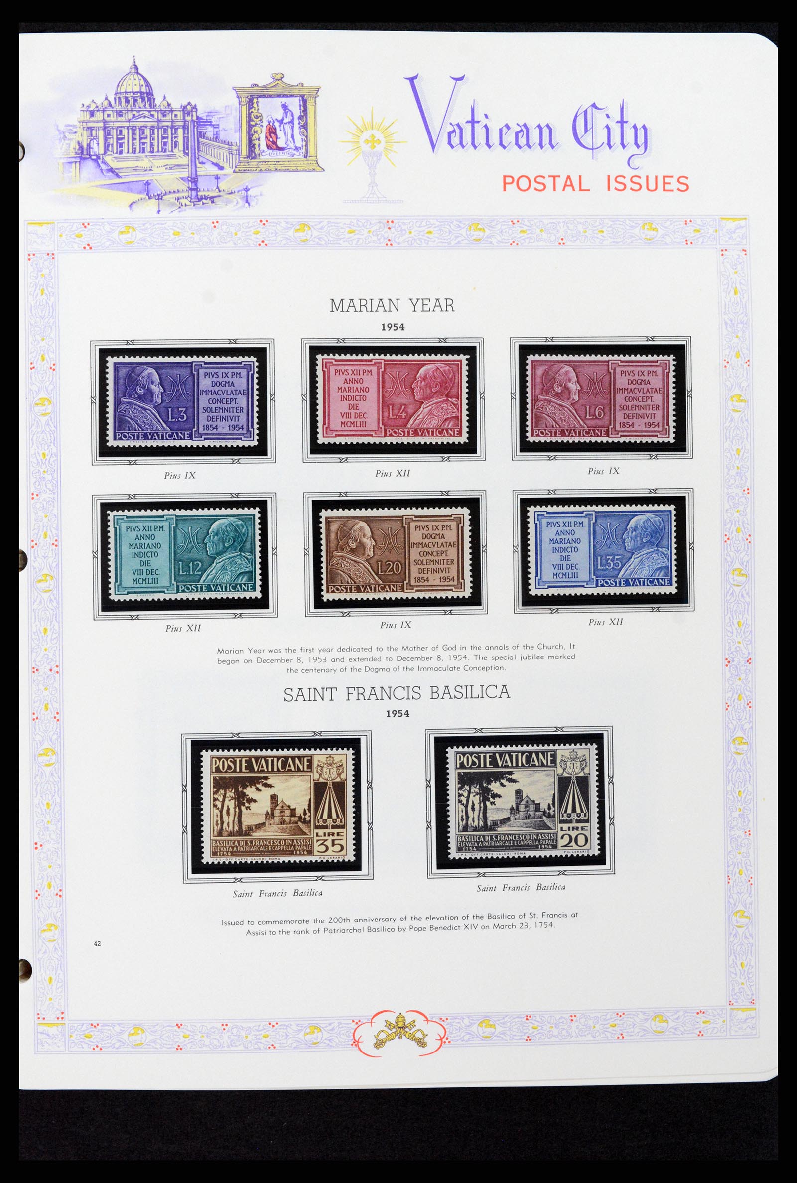 37748 042 - Postzegelverzameling 37748 Vaticaan complete collectie 1929-1999.