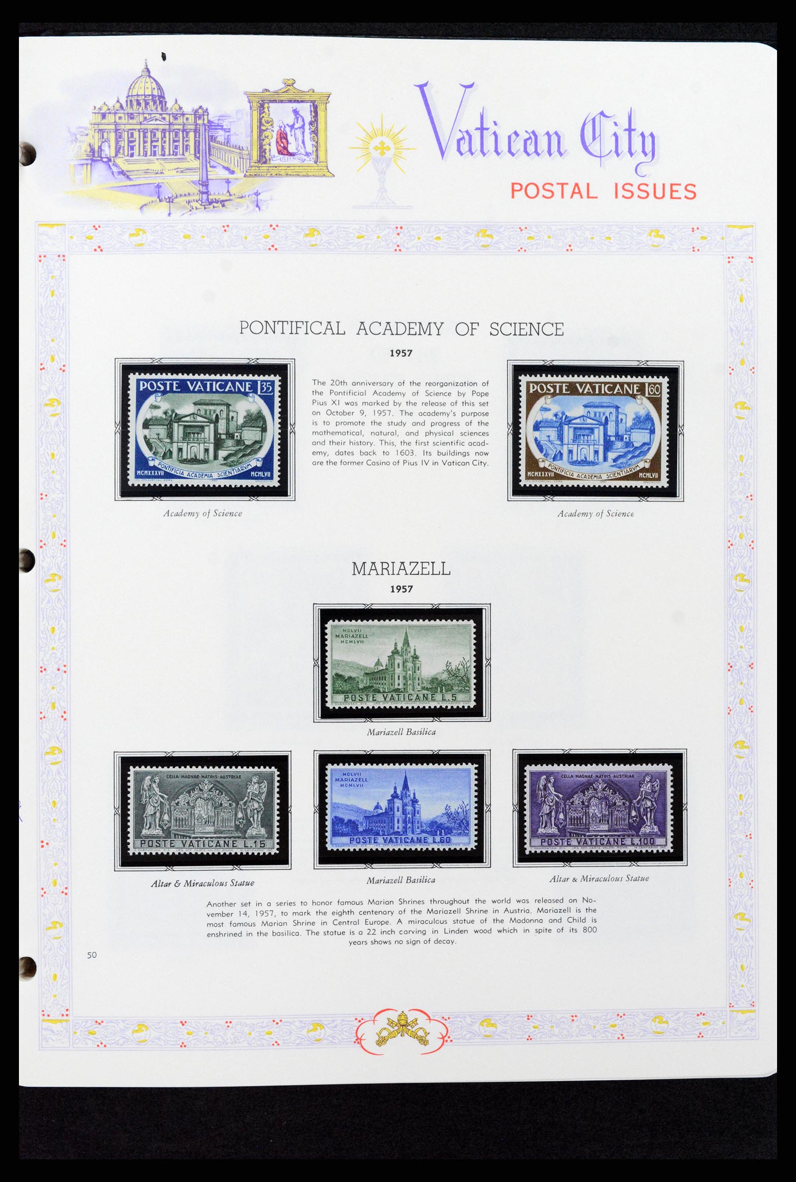 37748 050 - Postzegelverzameling 37748 Vaticaan complete collectie 1929-1999.