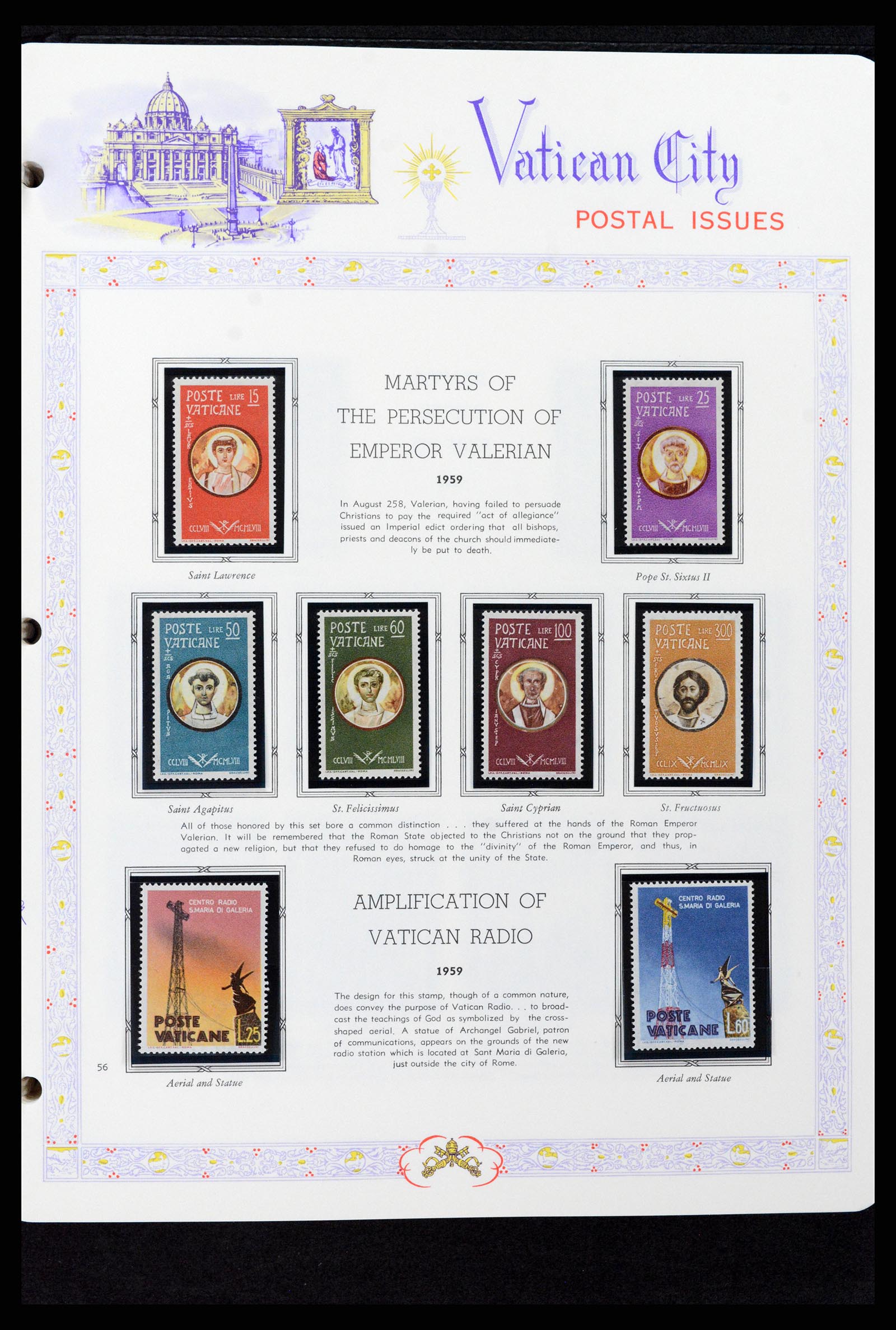 37748 056 - Postzegelverzameling 37748 Vaticaan complete collectie 1929-1999.