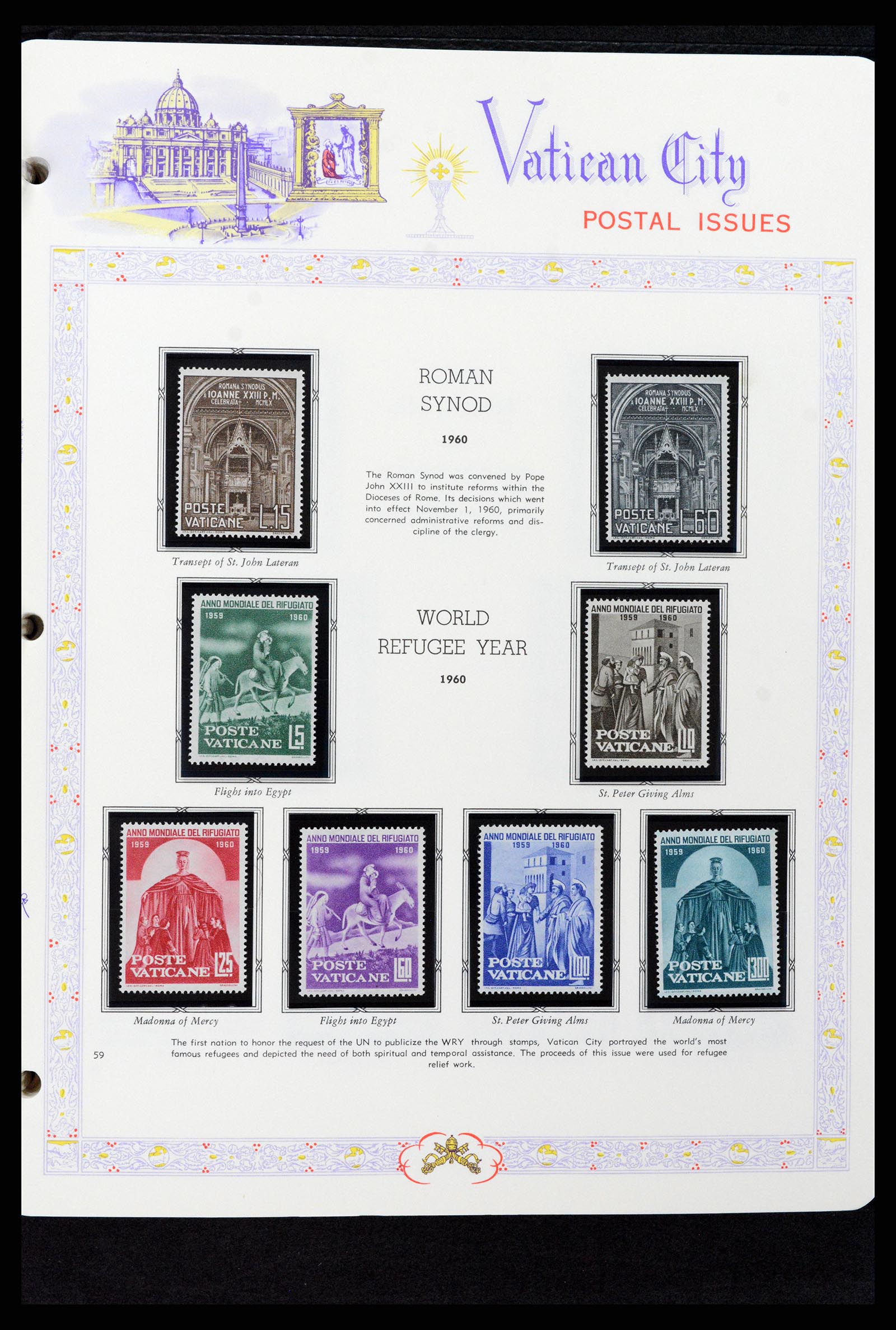 37748 059 - Postzegelverzameling 37748 Vaticaan complete collectie 1929-1999.