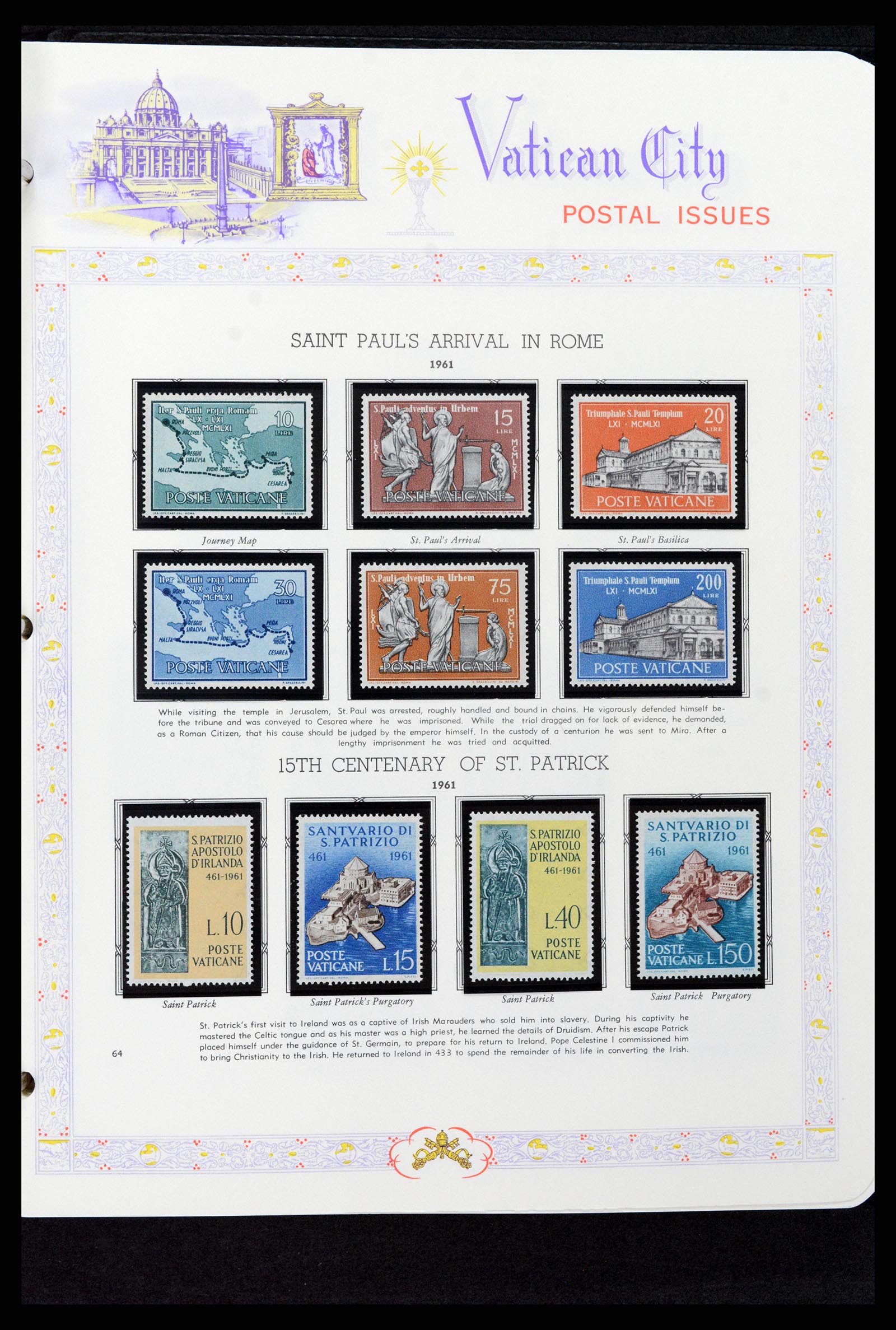 37748 064 - Postzegelverzameling 37748 Vaticaan complete collectie 1929-1999.