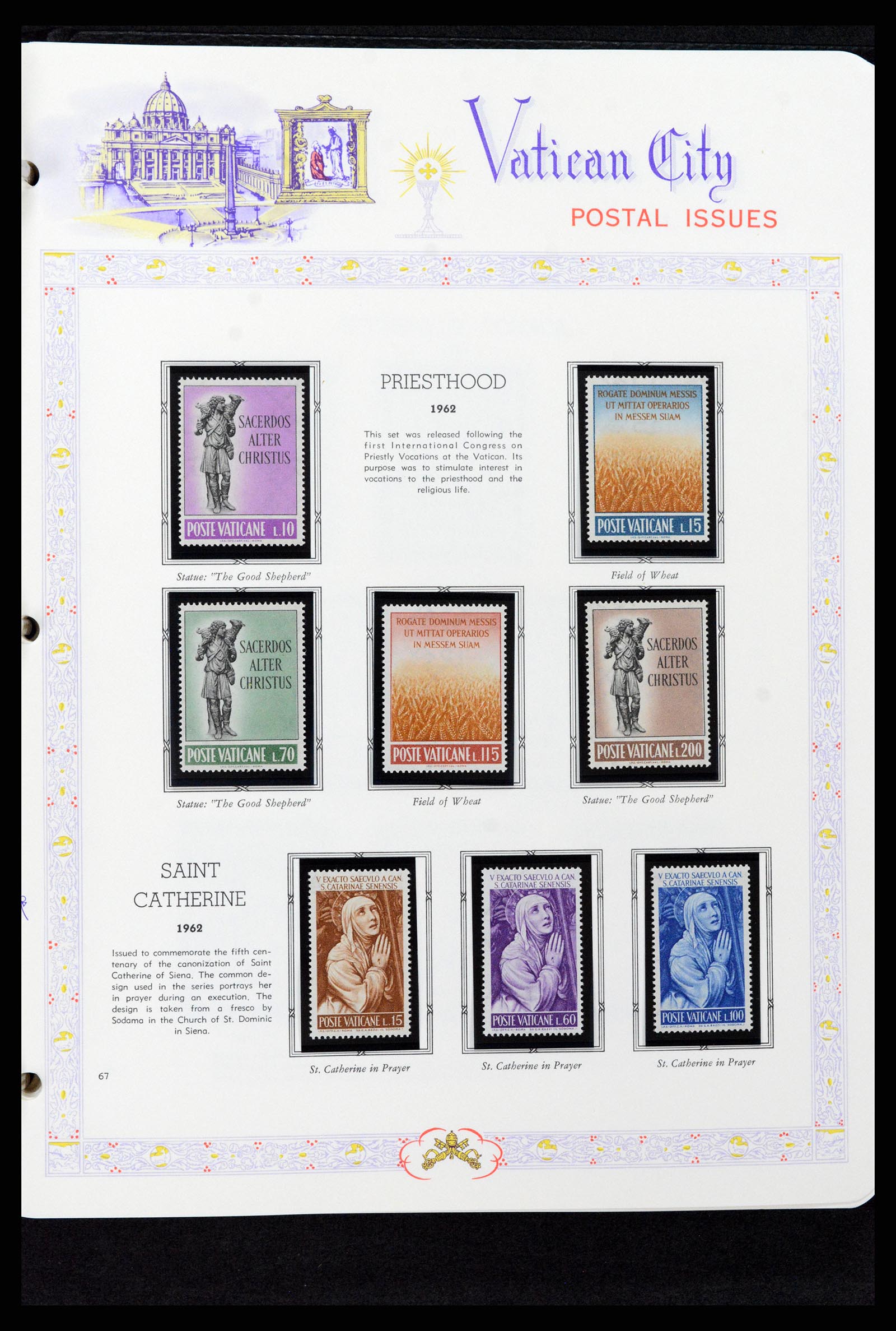 37748 067 - Postzegelverzameling 37748 Vaticaan complete collectie 1929-1999.