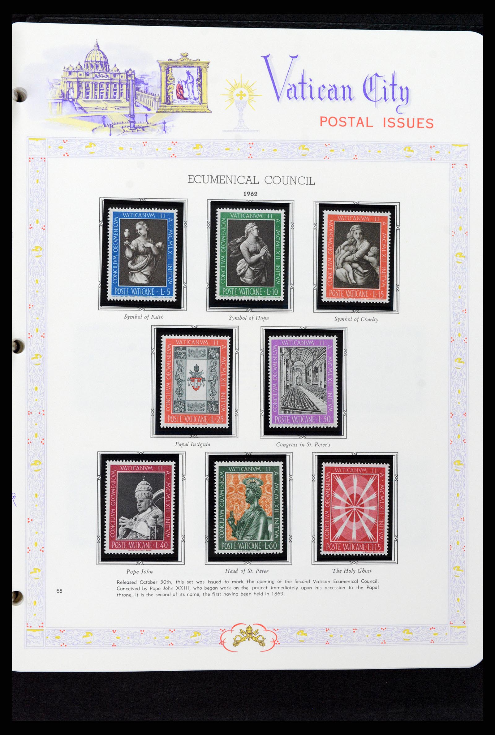 37748 068 - Postzegelverzameling 37748 Vaticaan complete collectie 1929-1999.