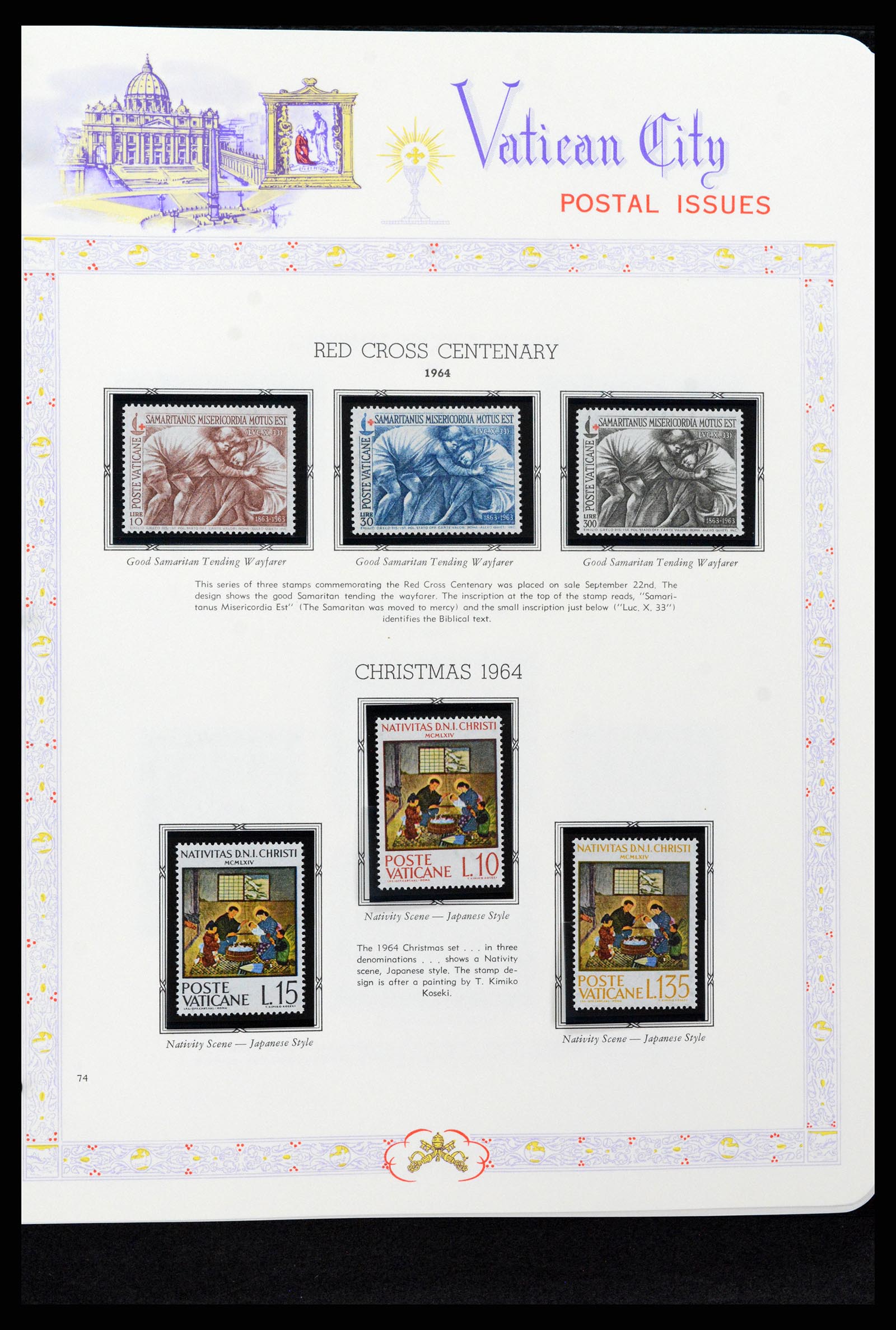 37748 074 - Postzegelverzameling 37748 Vaticaan complete collectie 1929-1999.