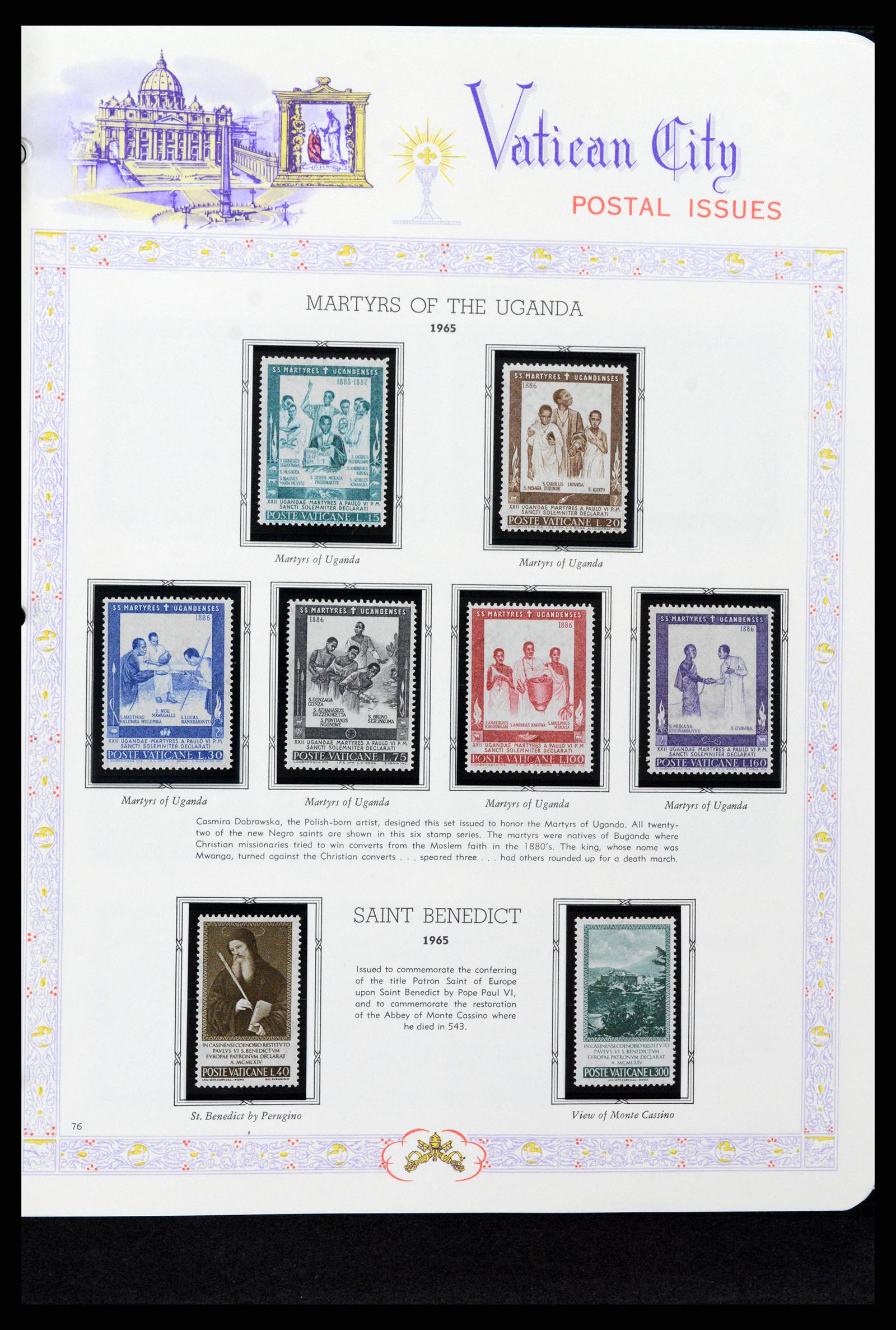 37748 076 - Postzegelverzameling 37748 Vaticaan complete collectie 1929-1999.