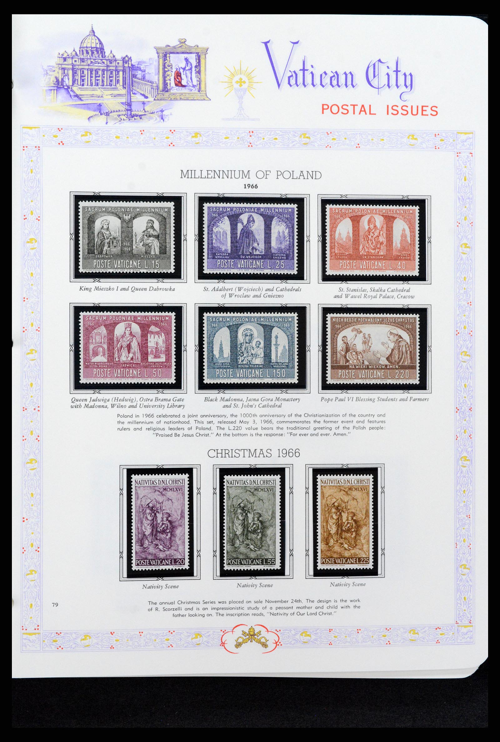 37748 079 - Postzegelverzameling 37748 Vaticaan complete collectie 1929-1999.