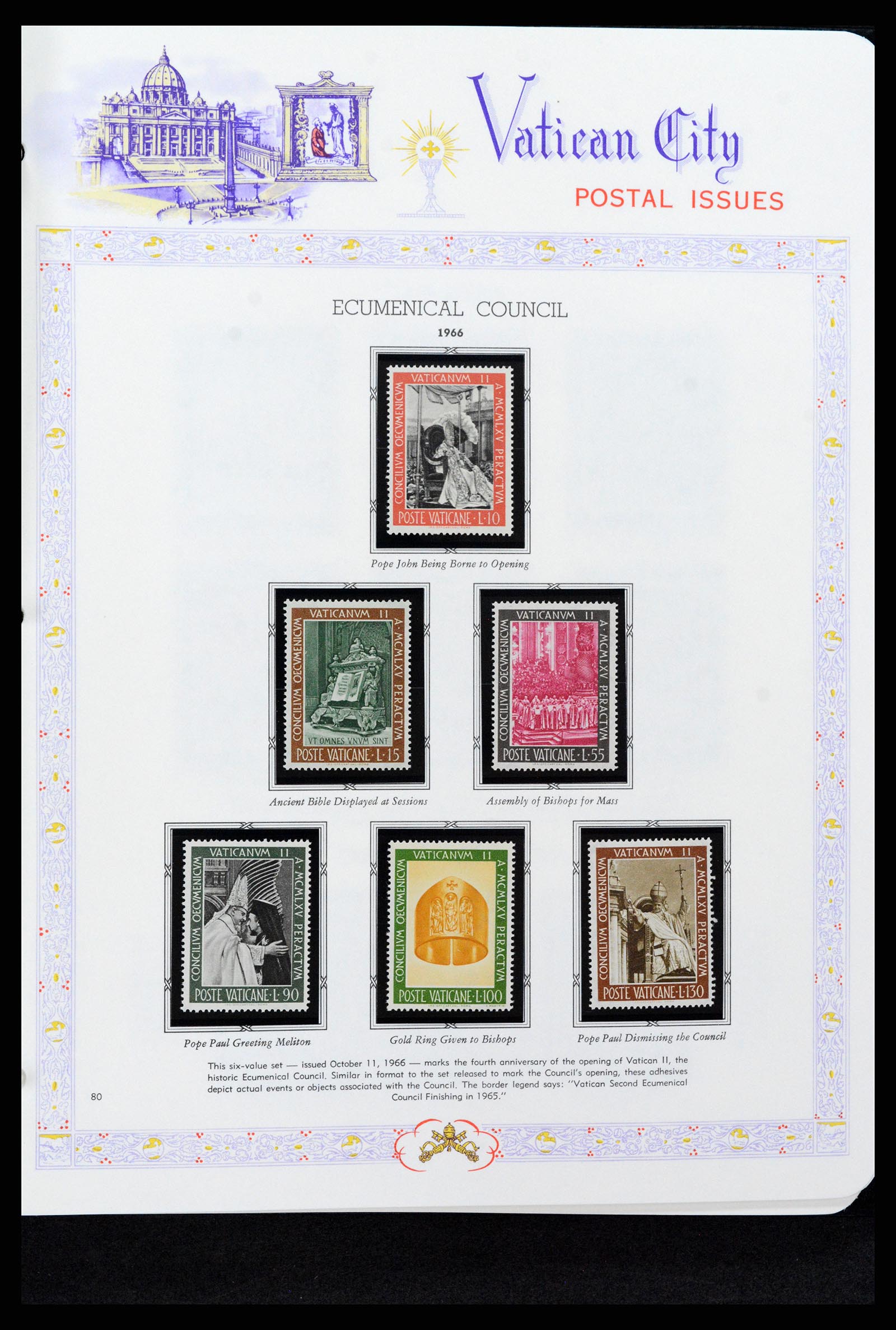 37748 080 - Postzegelverzameling 37748 Vaticaan complete collectie 1929-1999.