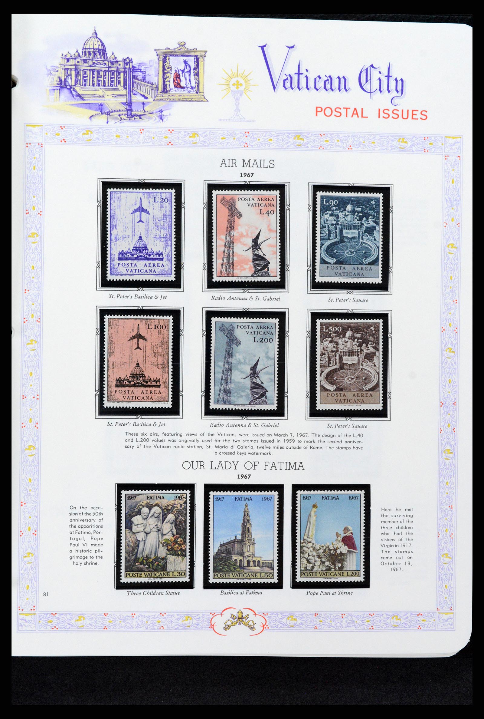 37748 081 - Postzegelverzameling 37748 Vaticaan complete collectie 1929-1999.