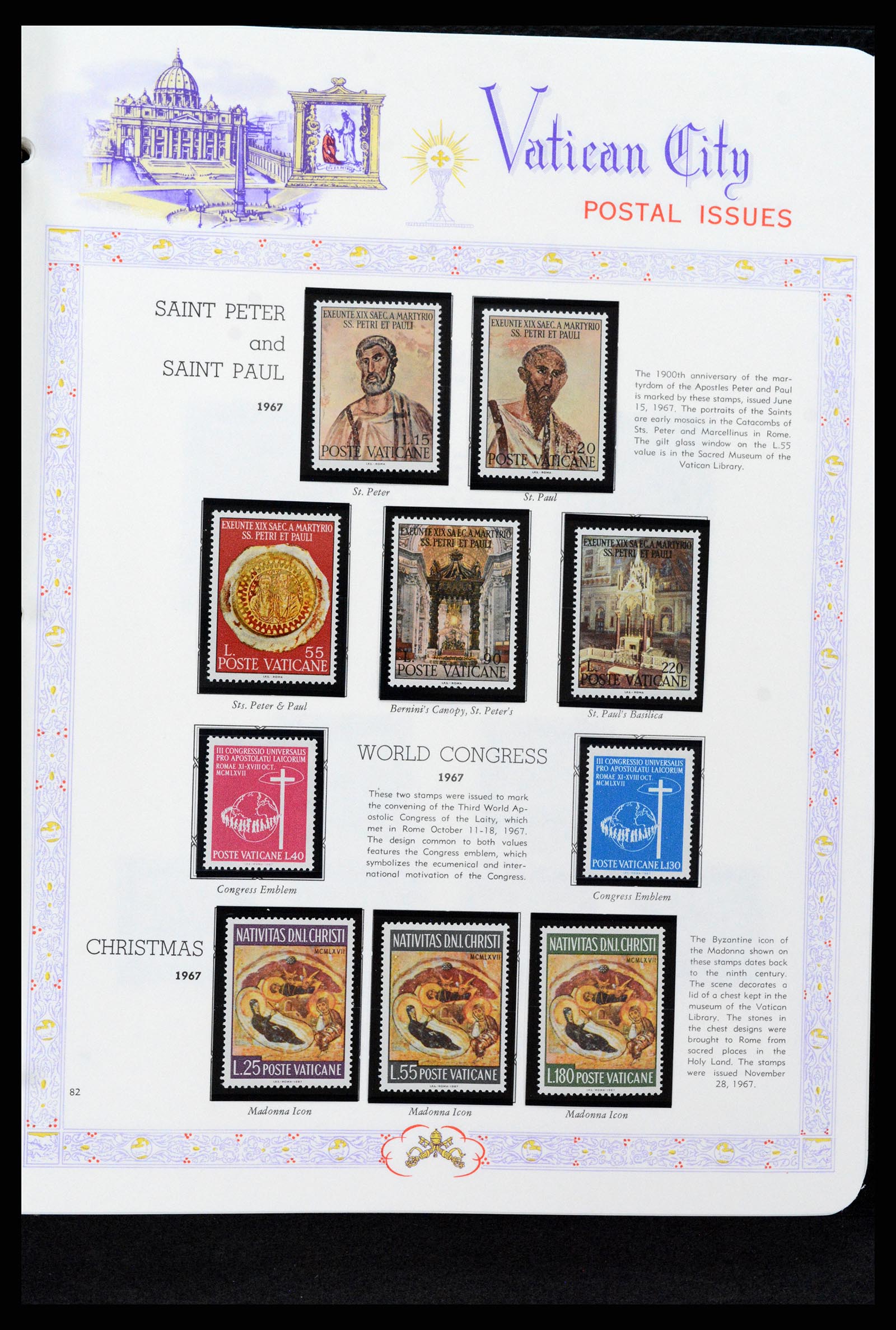 37748 082 - Postzegelverzameling 37748 Vaticaan complete collectie 1929-1999.