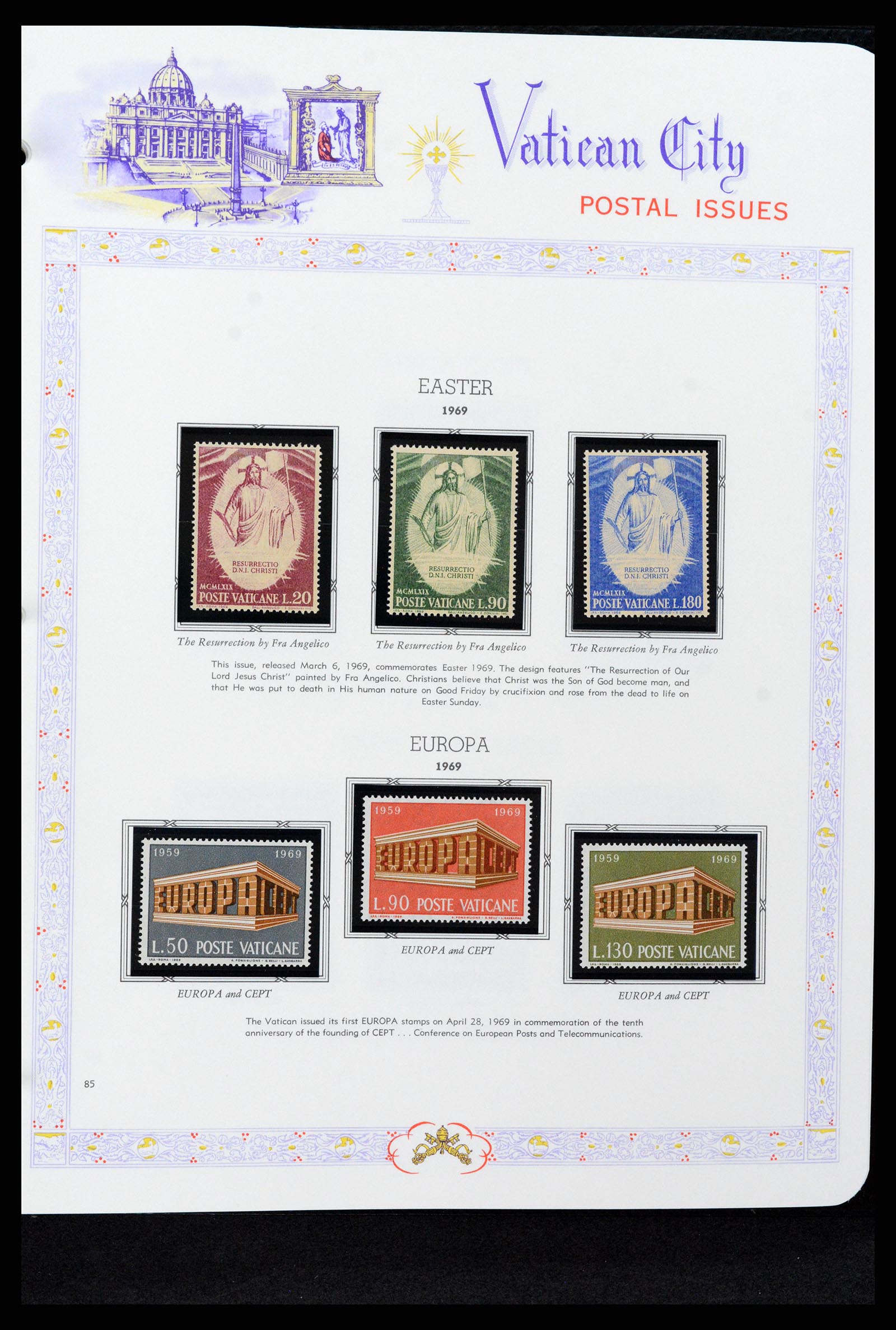 37748 085 - Postzegelverzameling 37748 Vaticaan complete collectie 1929-1999.