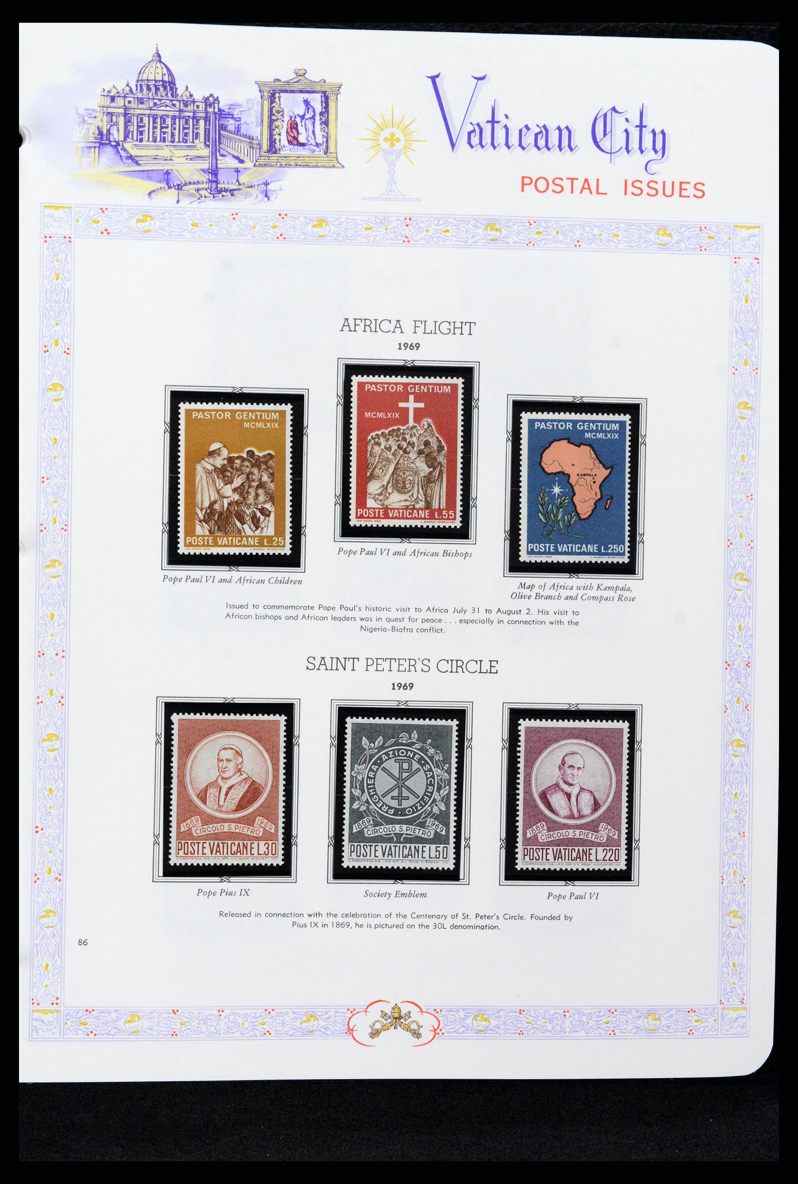 37748 086 - Postzegelverzameling 37748 Vaticaan complete collectie 1929-1999.