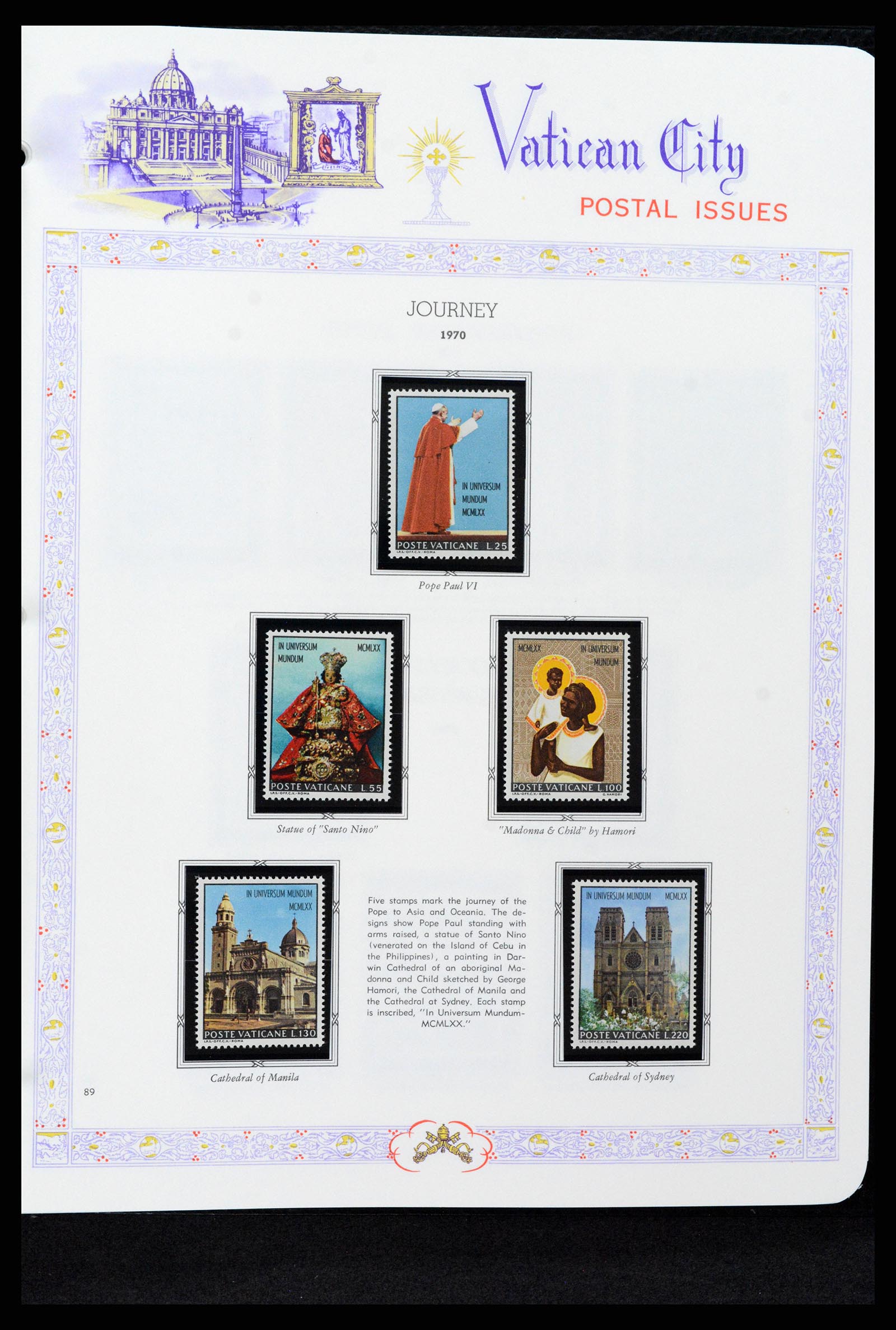37748 089 - Postzegelverzameling 37748 Vaticaan complete collectie 1929-1999.
