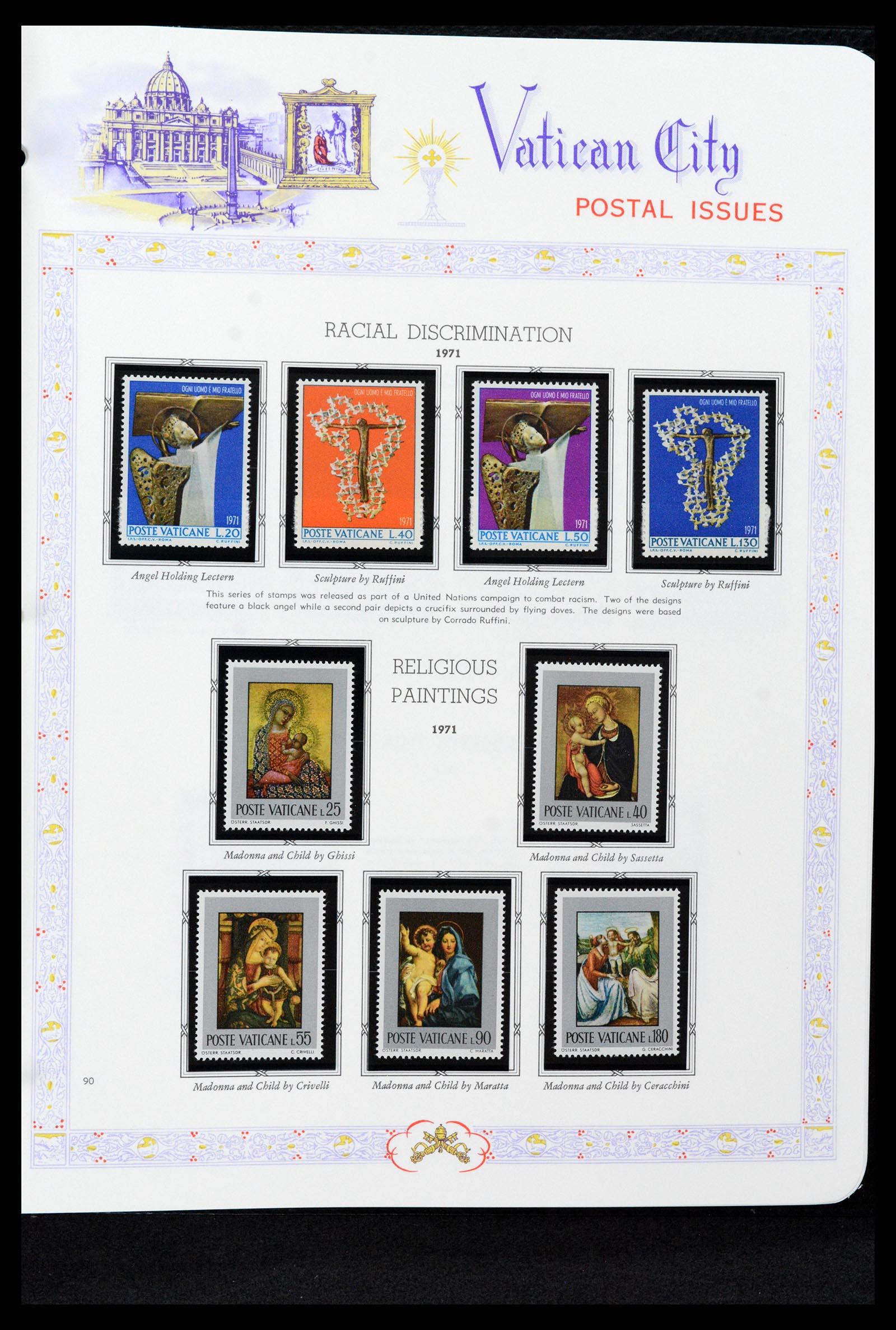 37748 090 - Postzegelverzameling 37748 Vaticaan complete collectie 1929-1999.