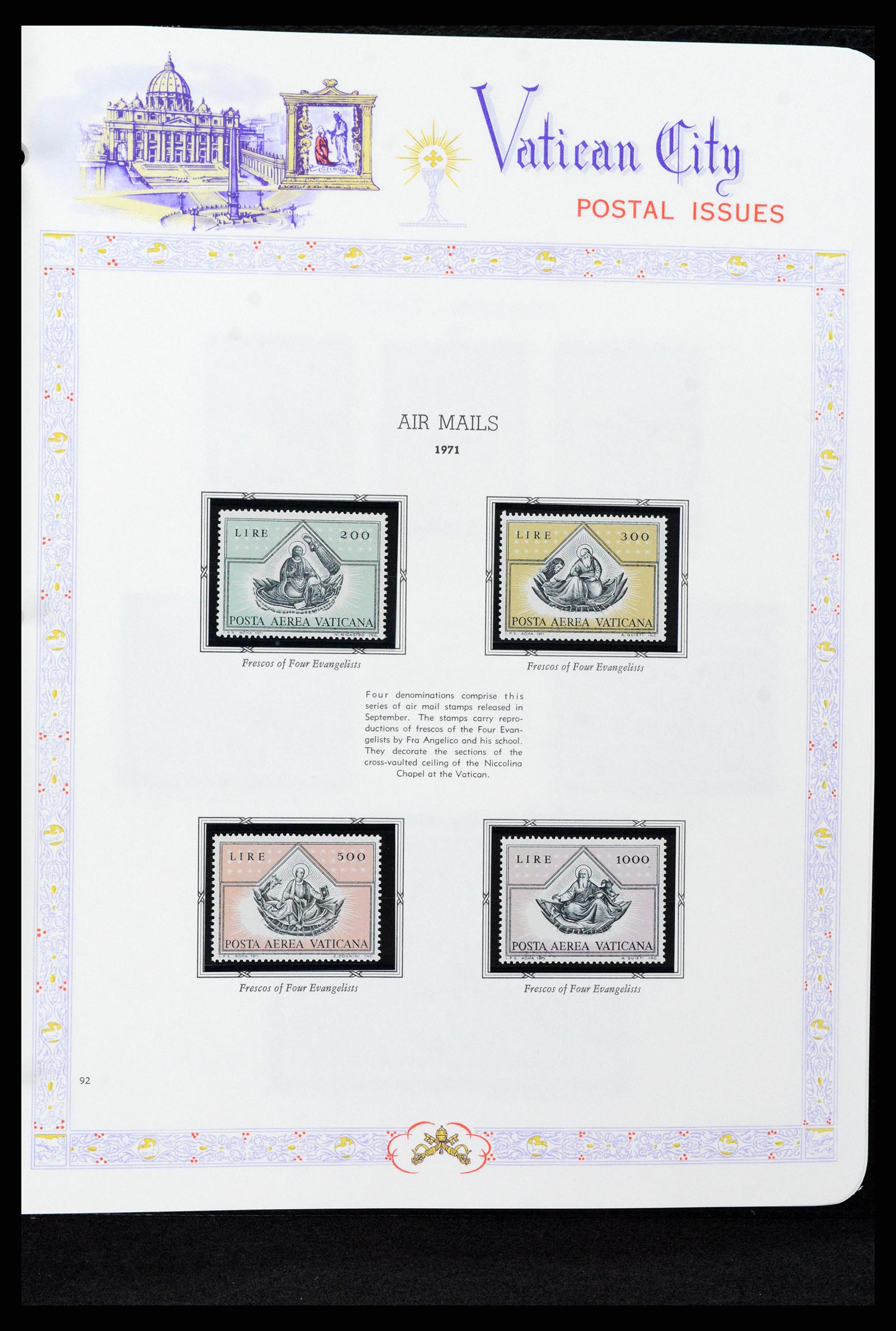 37748 092 - Postzegelverzameling 37748 Vaticaan complete collectie 1929-1999.
